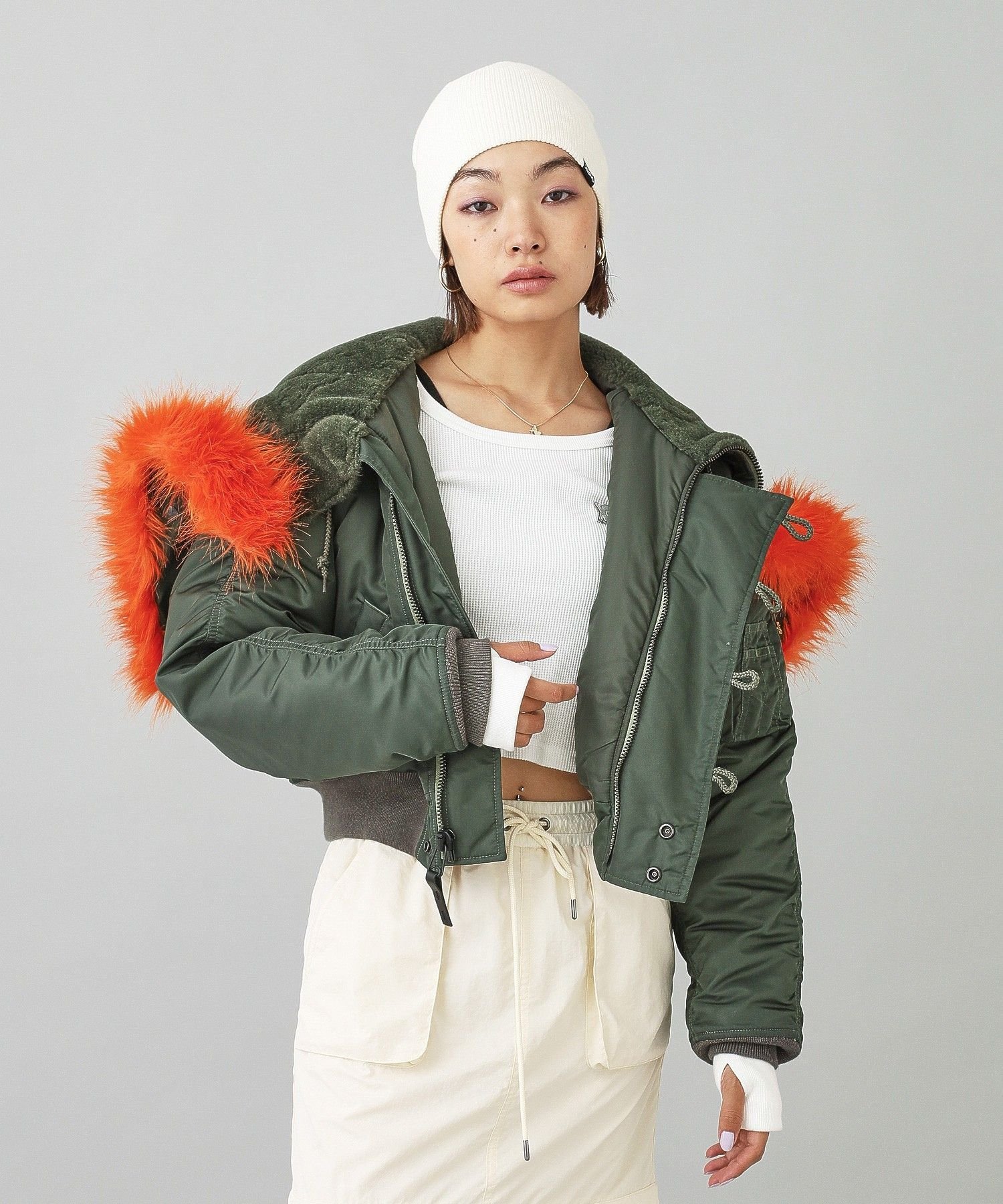 X-girl｜X-girl x ALPHA N-2B JACKET | Rakuten Fashion(楽天