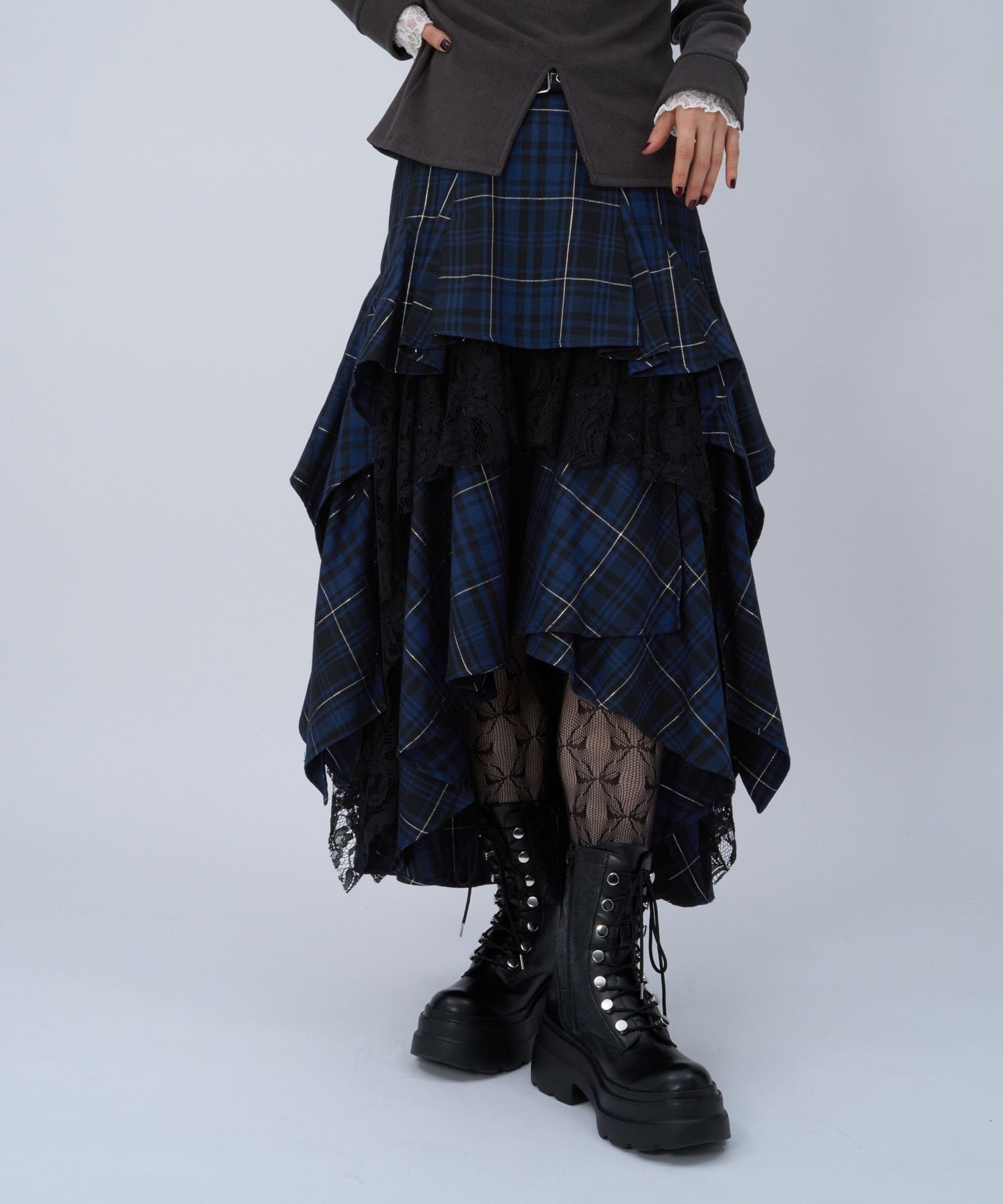 HARE｜タータンチェックティアードスカート | Rakuten Fashion(楽天