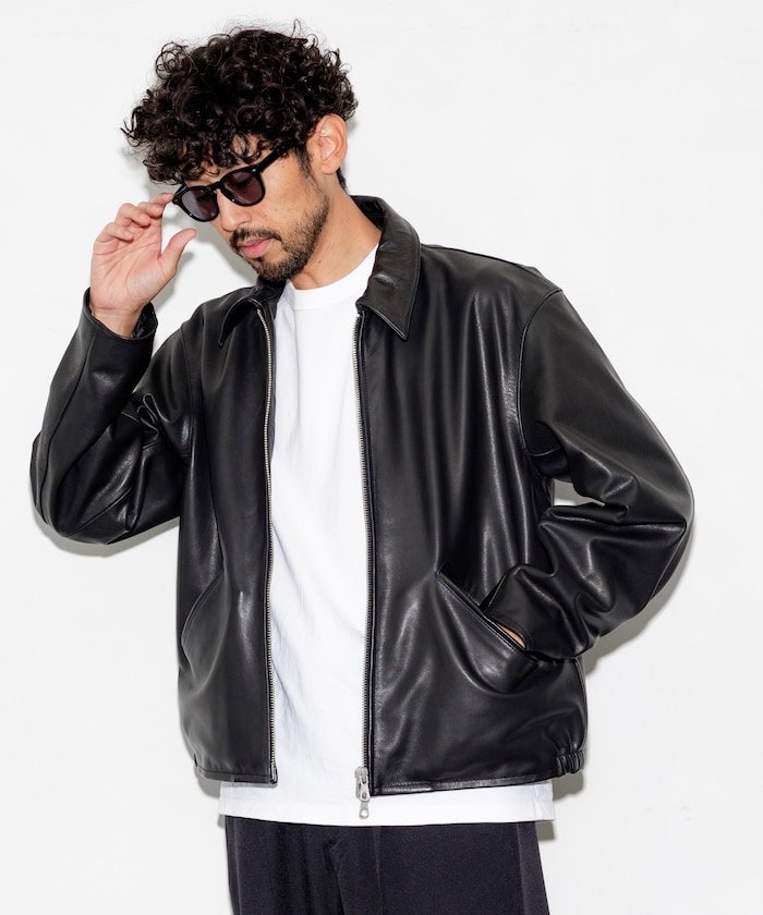 FREAK'S STORE｜Calf Leather ミニマル シングル ライダースジャケット
