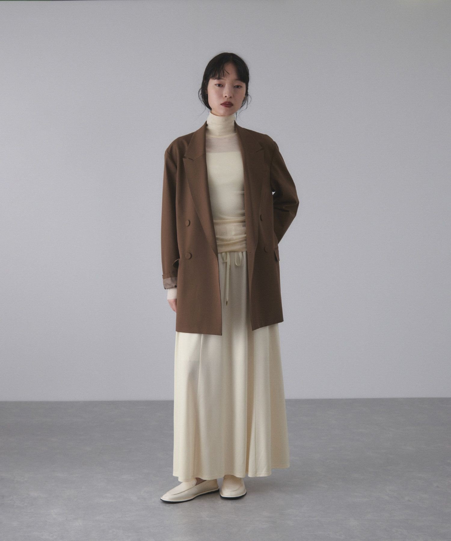 ADAM ET ROPE'｜エンボスギャザースカート | Rakuten Fashion(楽天