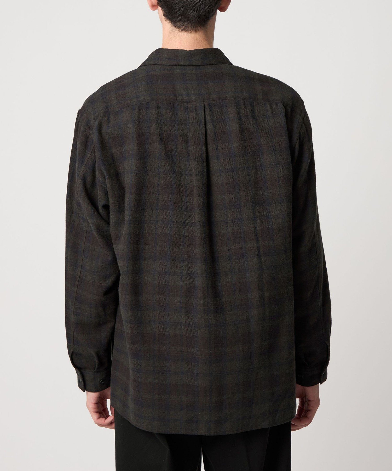 Steven Alan ネル マドラスチェック オープンカラー シャツ BOX BEAUTY&YOUTH UNITED ARROWS｜<Steven Alan> ネル マドラスチェック