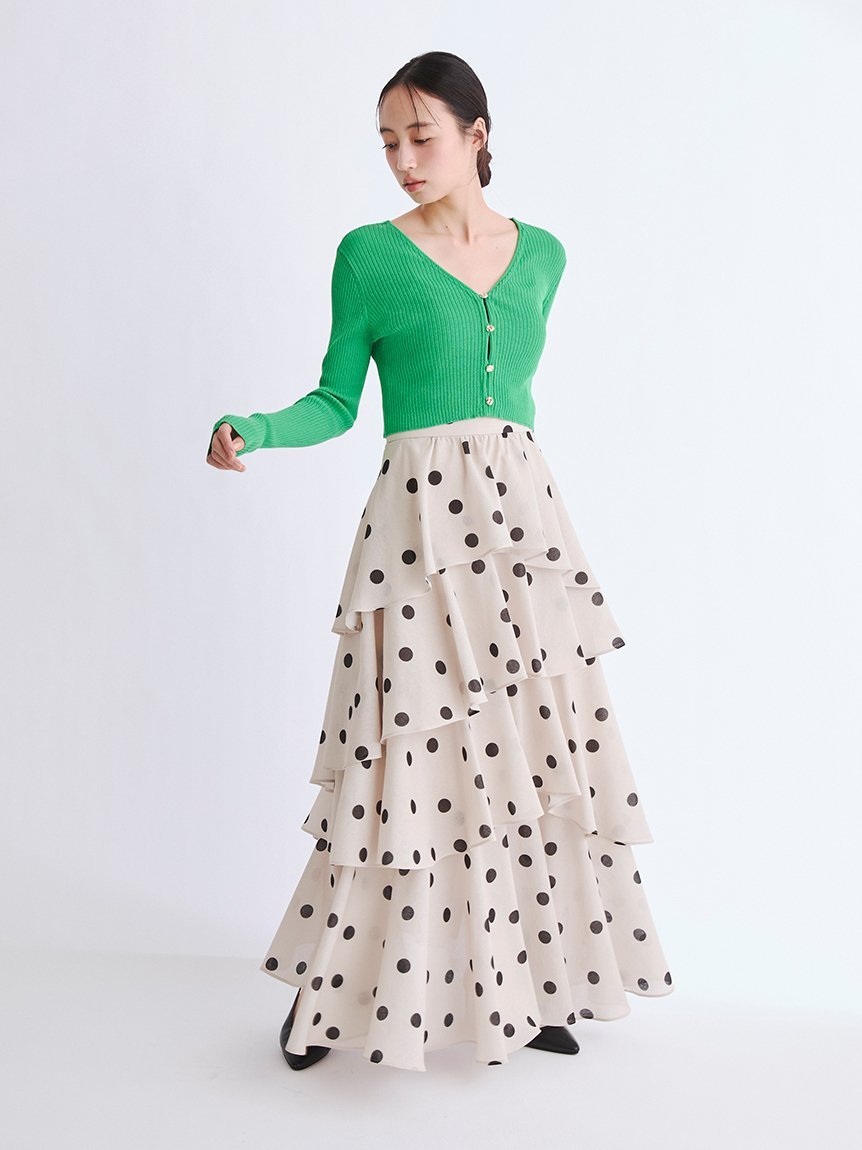 FRAY I.D｜アシメフリルティアードスカート | Rakuten Fashion(楽天