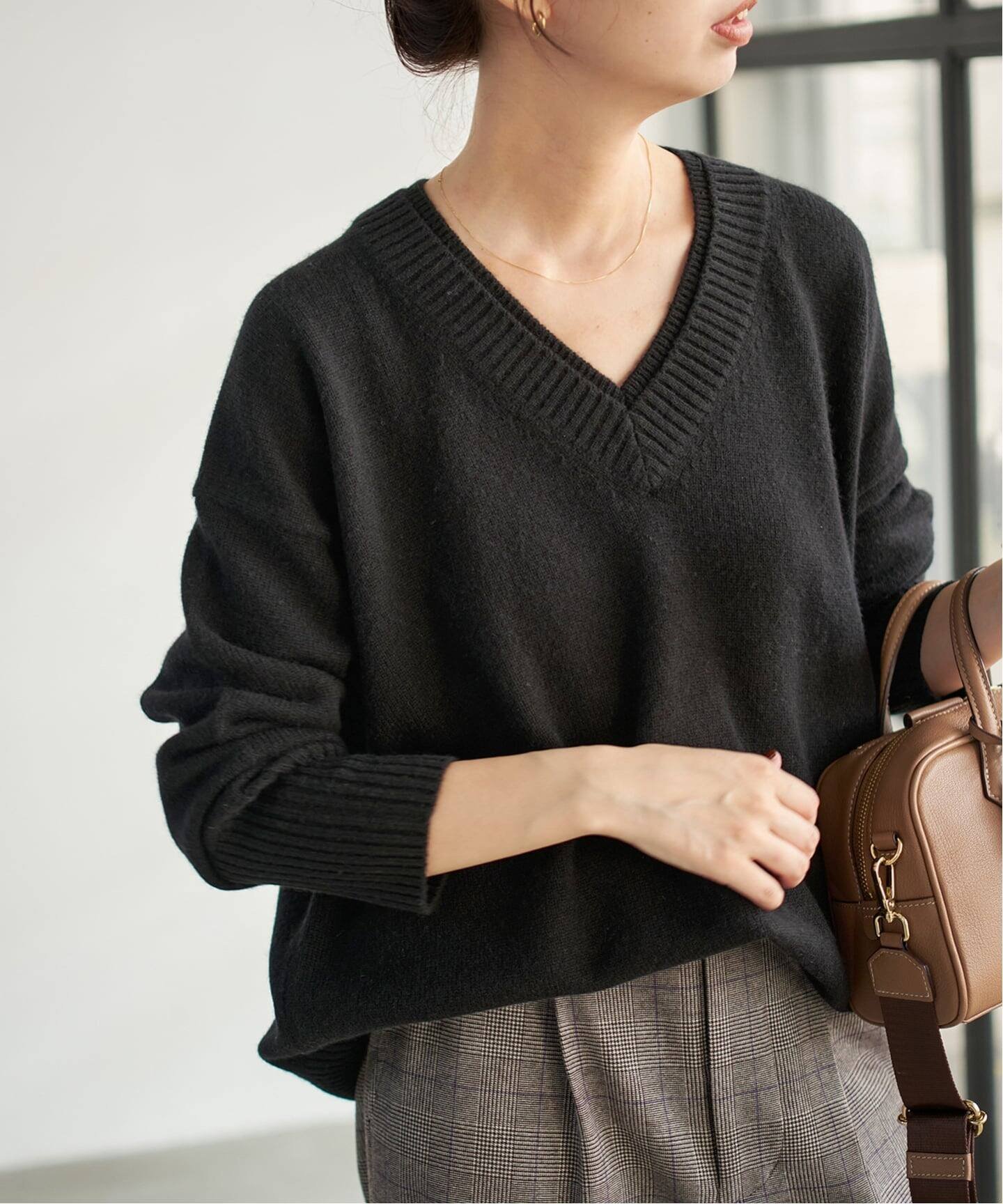 Spick & Span｜ウールカシミヤ Vネックニット | Rakuten Fashion(楽天