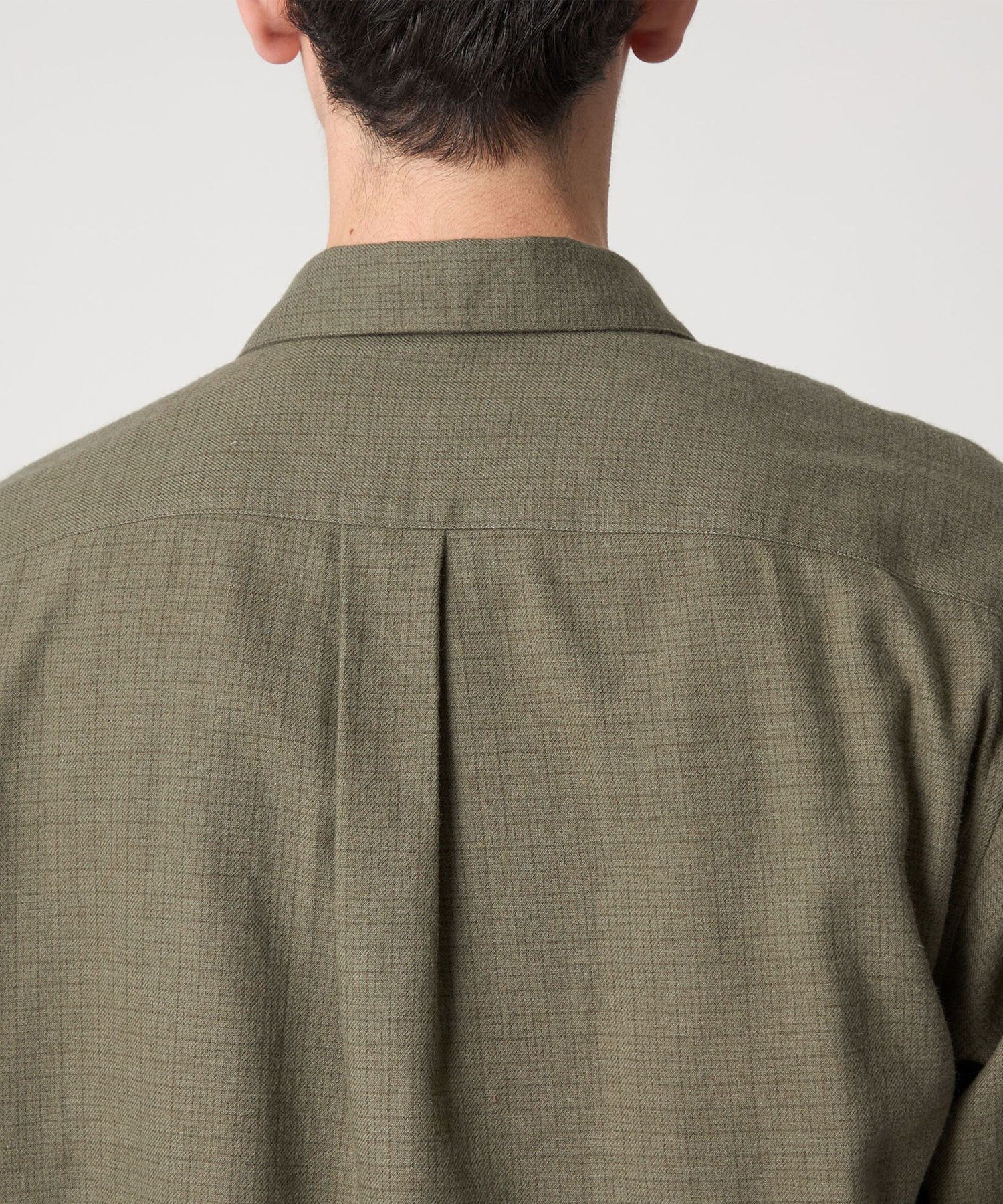 steven alan (e) 厚手 M ウール オープンカラーシャツ ボックス STEVEN ALAN（スティーブンアラン） シャツ ネル マイクロチェック