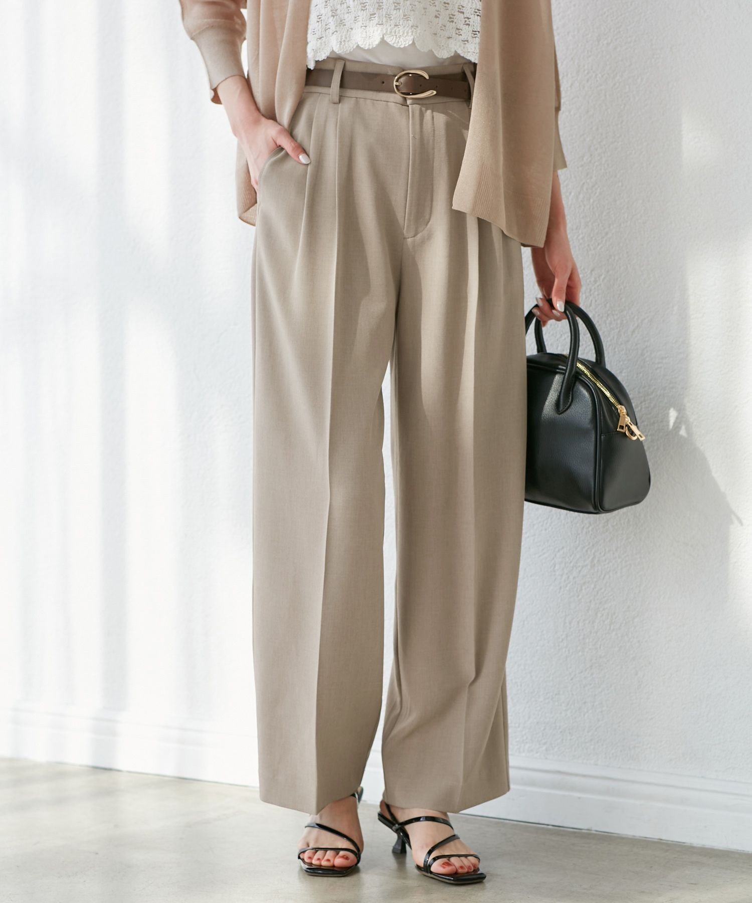 ROPE' PICNIC｜クリアツイルワイドパンツ/セレモニー・セットアップ