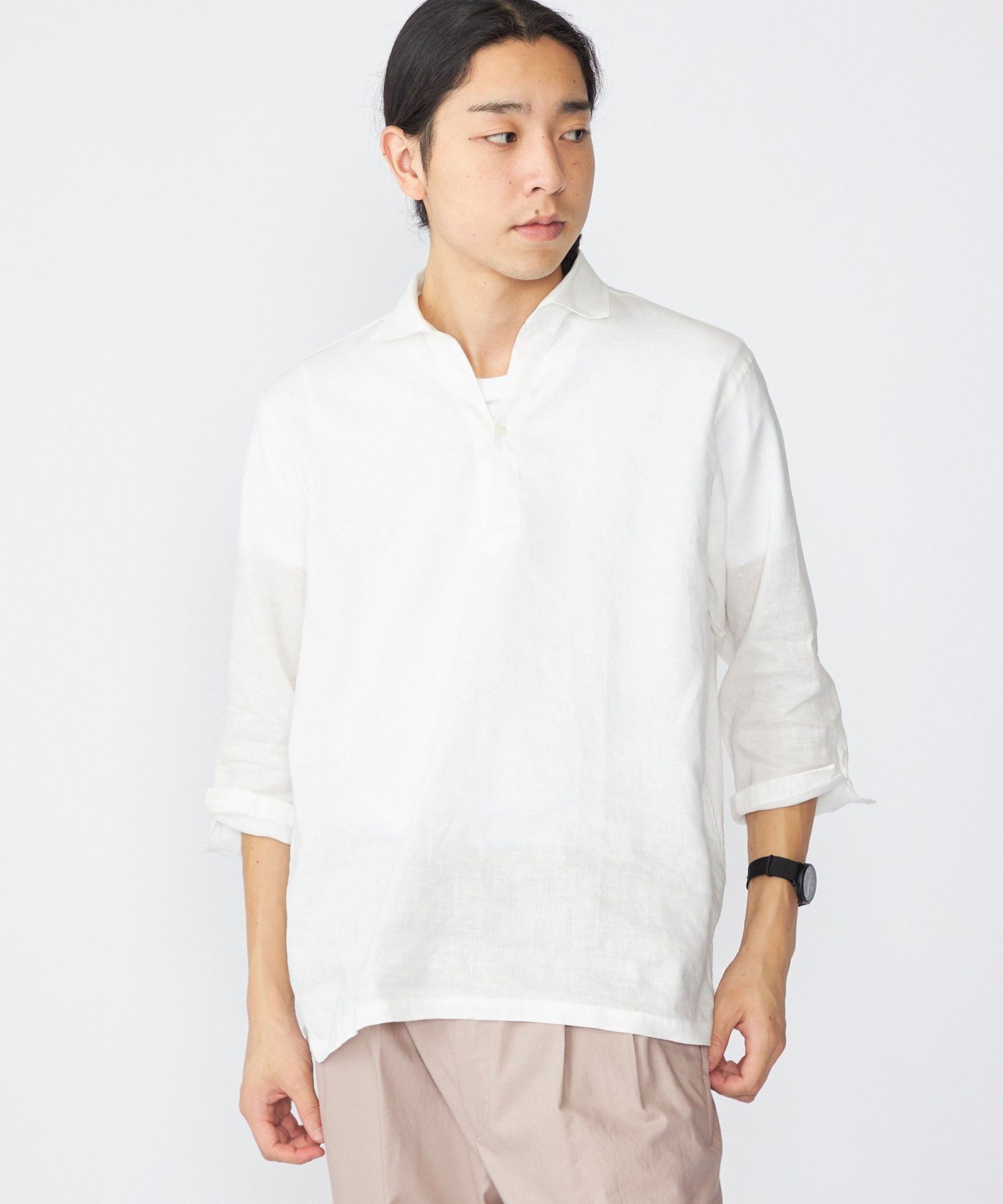 SHIPS｜SHIPS: SOLOTEX(R) リネン 7スリーブ カプリシャツ | Rakuten