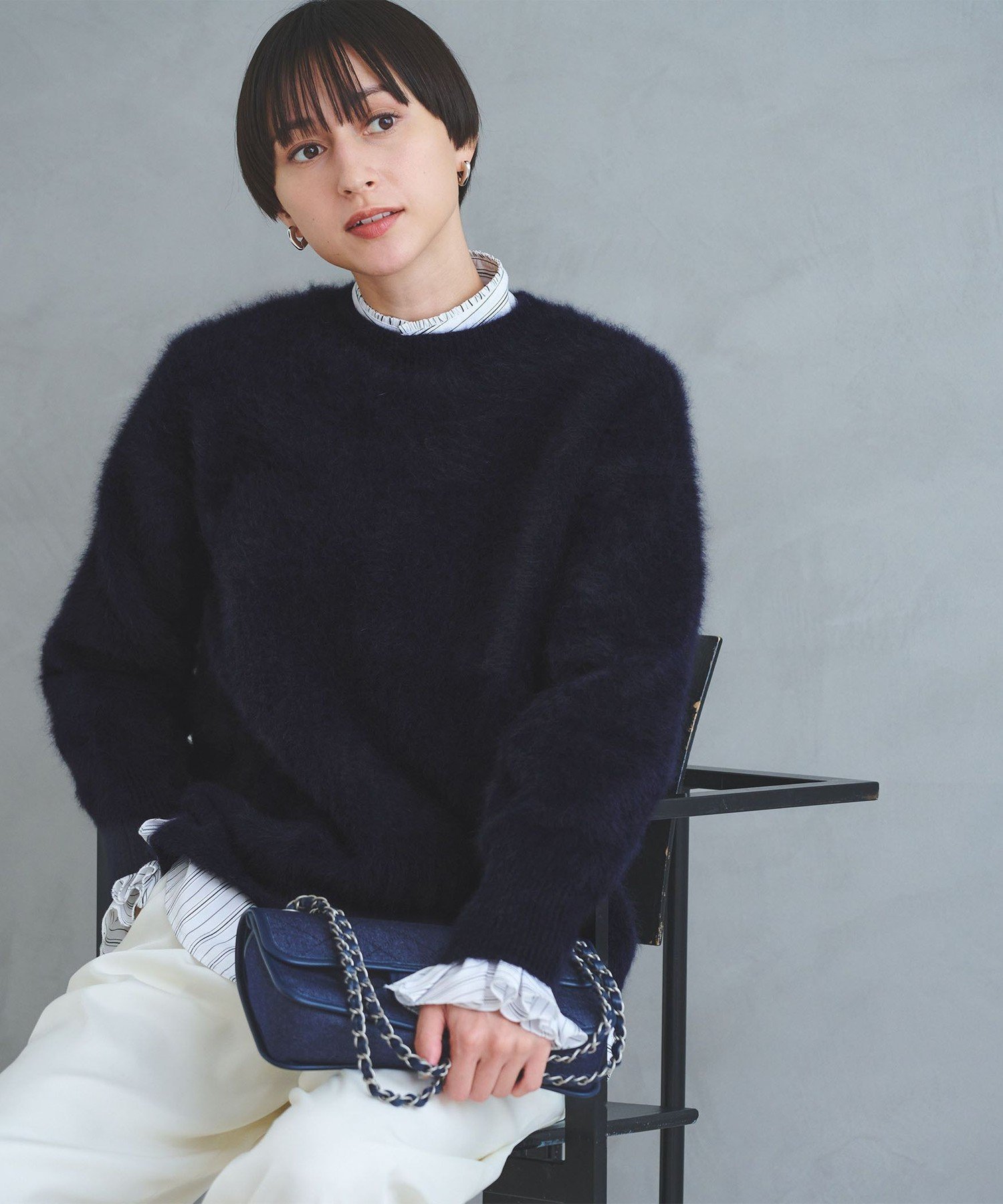 UNITED ARROWS｜フォックスカシミヤ クルーネック ニット | Rakuten