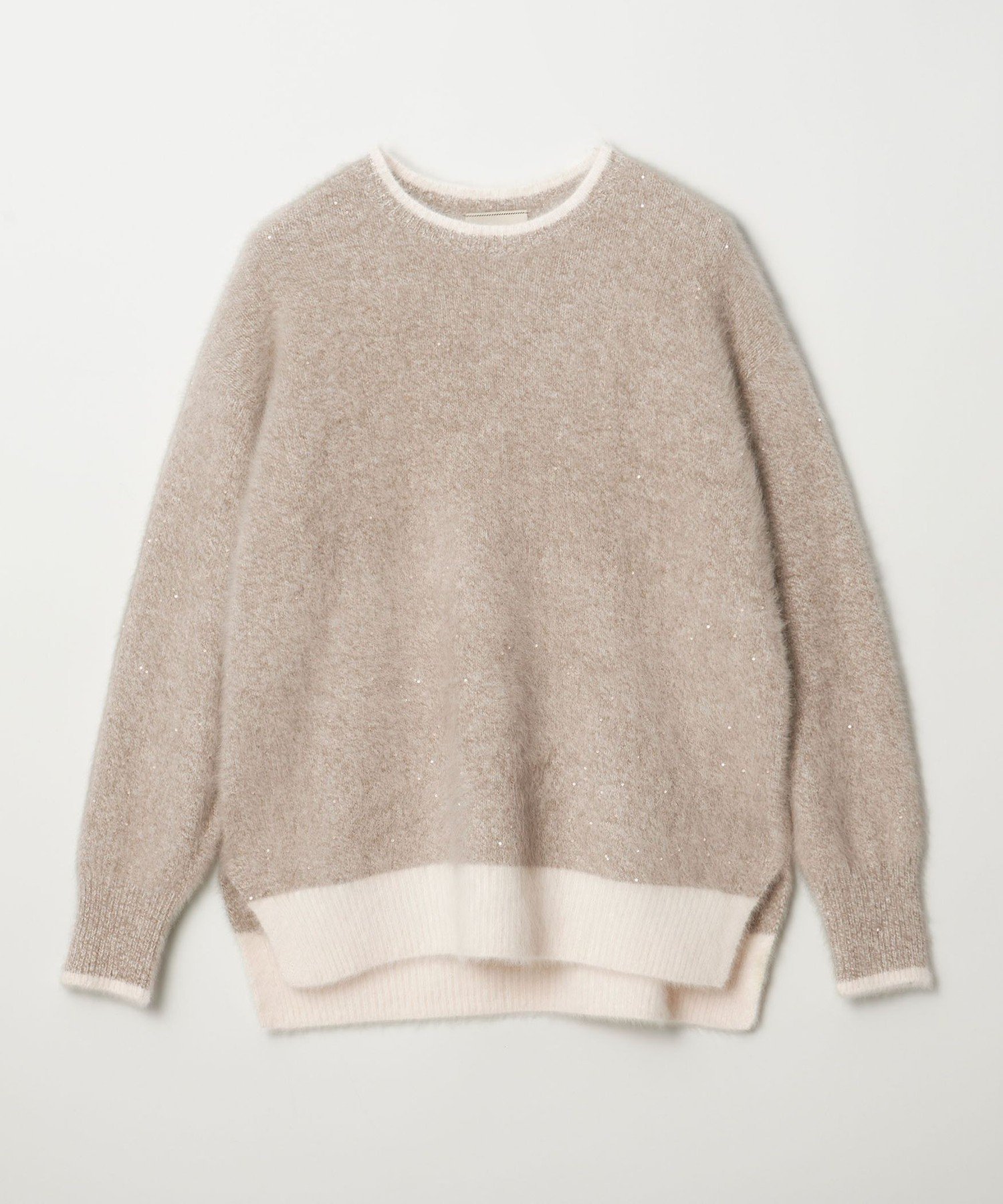 UNITED ARROWS｜フォックスカシミヤ スパンコール クルーネックニット