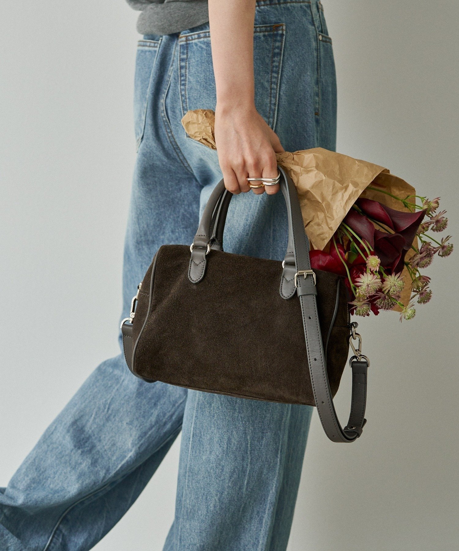 russet｜スエード2WAYミニボストンバッグ | Rakuten Fashion(楽天