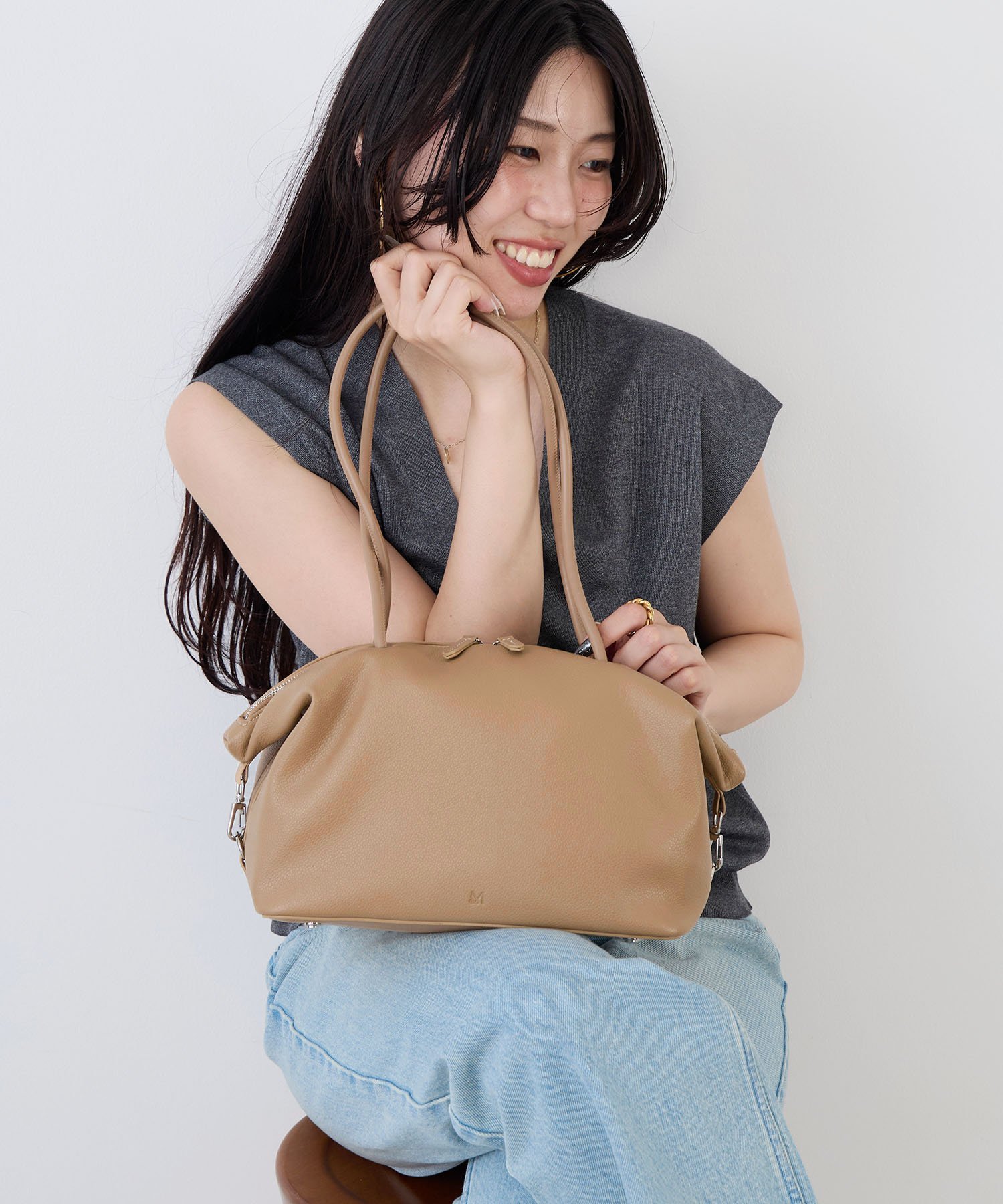 MICA＆DEAL｜【&MyuQ】TAMTON ボストンハンドバッグ | Rakuten Fashion