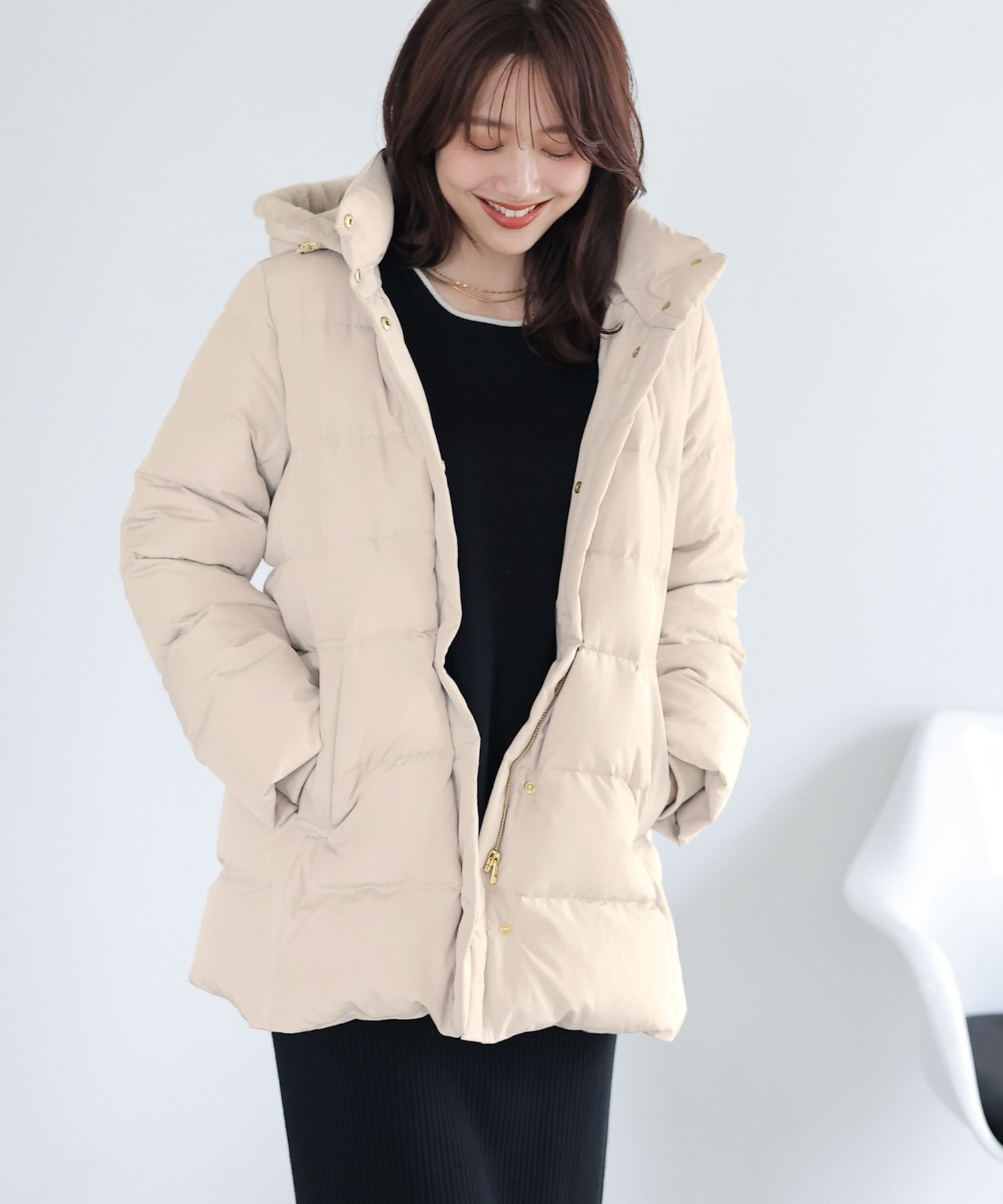 GLOBAL WORK｜ウツクシルエット撥水ダウンコート/115515 | Rakuten