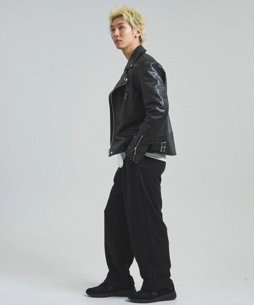 JACKROSE｜JE-BUFFARO CALF LEATHER DOUBLE RIDERS JACKET 2025(MENS