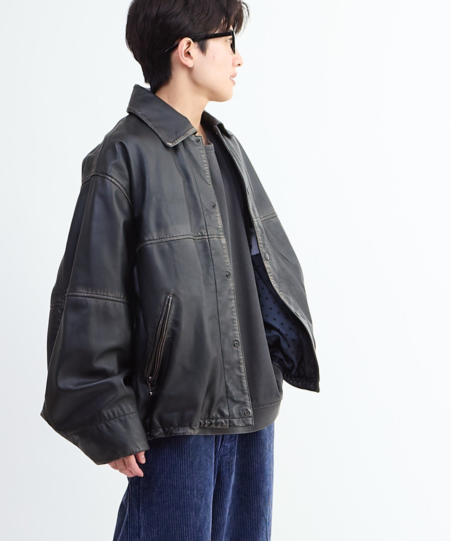 CONVERSE TOKYO｜DAMAGED SHEEP LEATHER JACKET | Rakuten Fashion