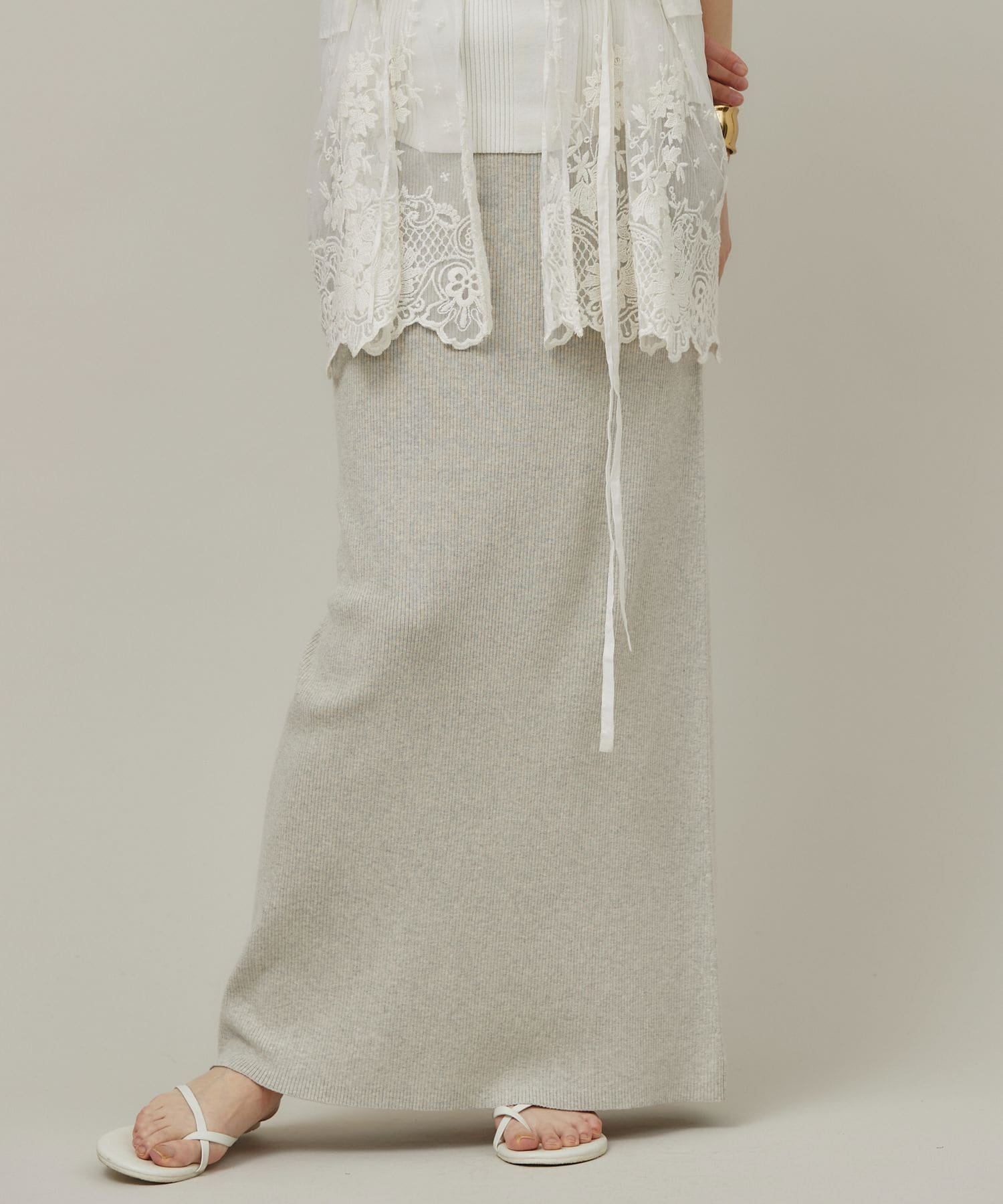 Curensology｜コットンリブタイトスカート | Rakuten Fashion(楽天