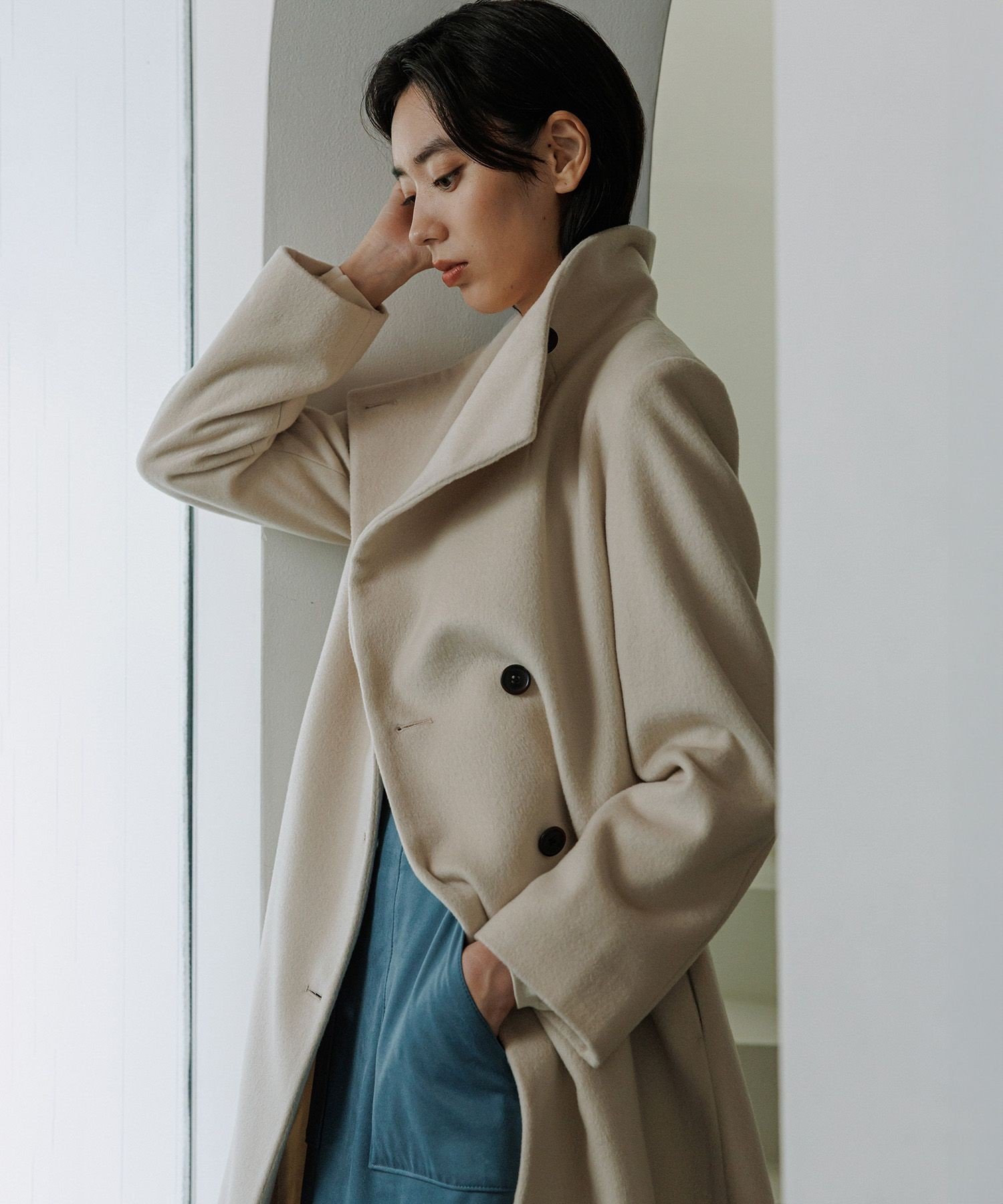 ROPE'｜プレミアムカシミヤ ロングコート【逸品・マルチWAY】【25AW