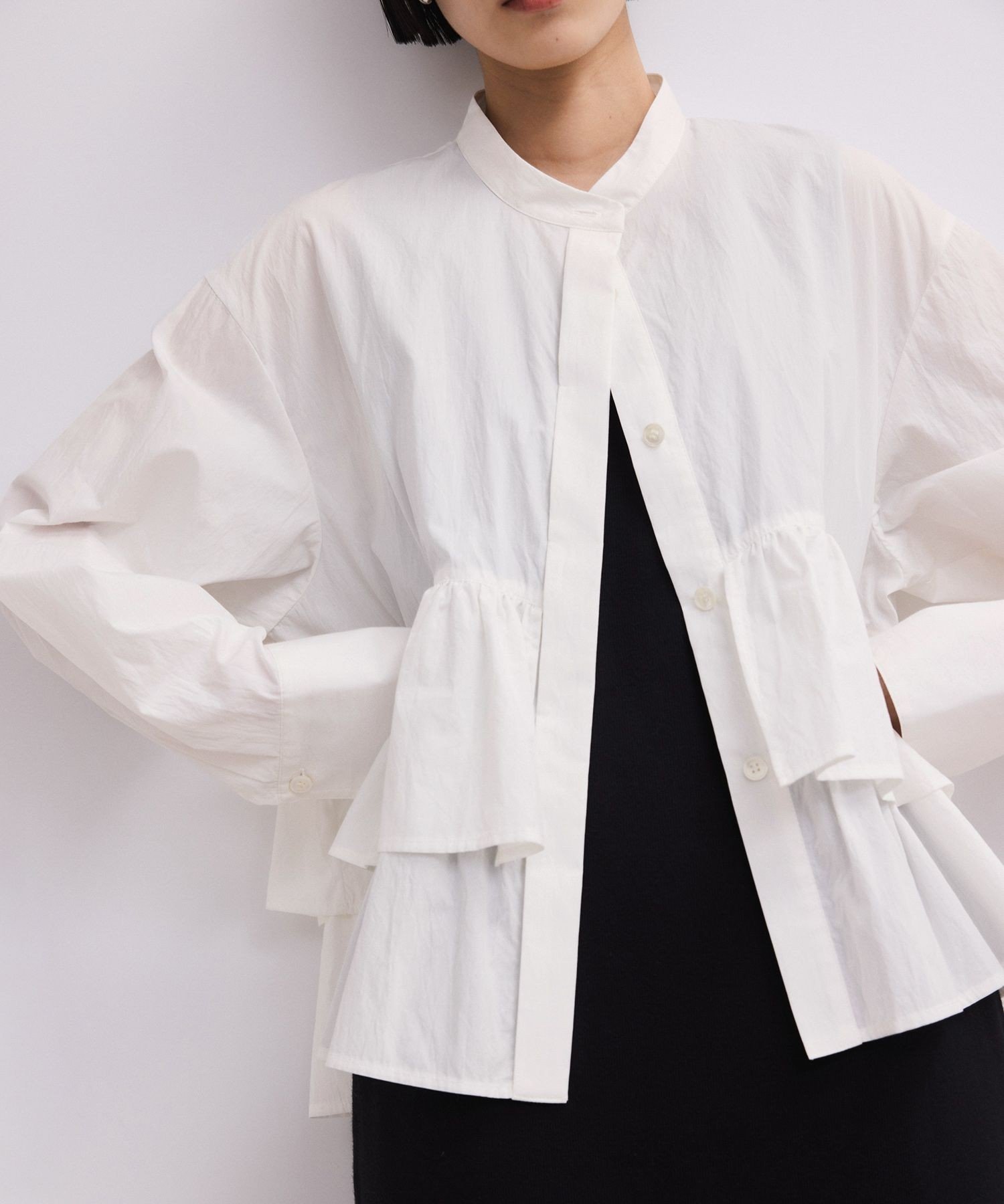 ADAM ET ROPE'｜【WEB限定】フリルブラウス | Rakuten Fashion(楽天