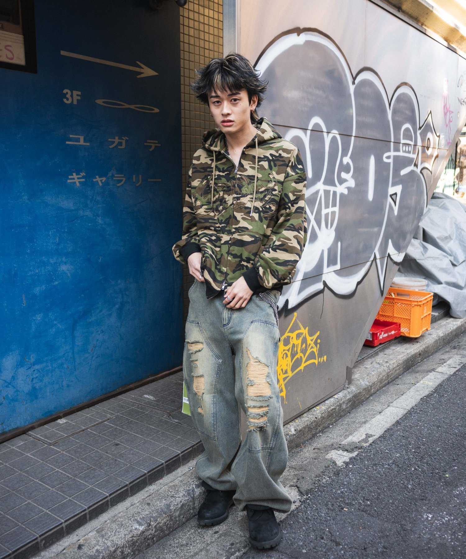 WEGO｜カモフラグラフィックZIPパーカー | Rakuten Fashion(楽天