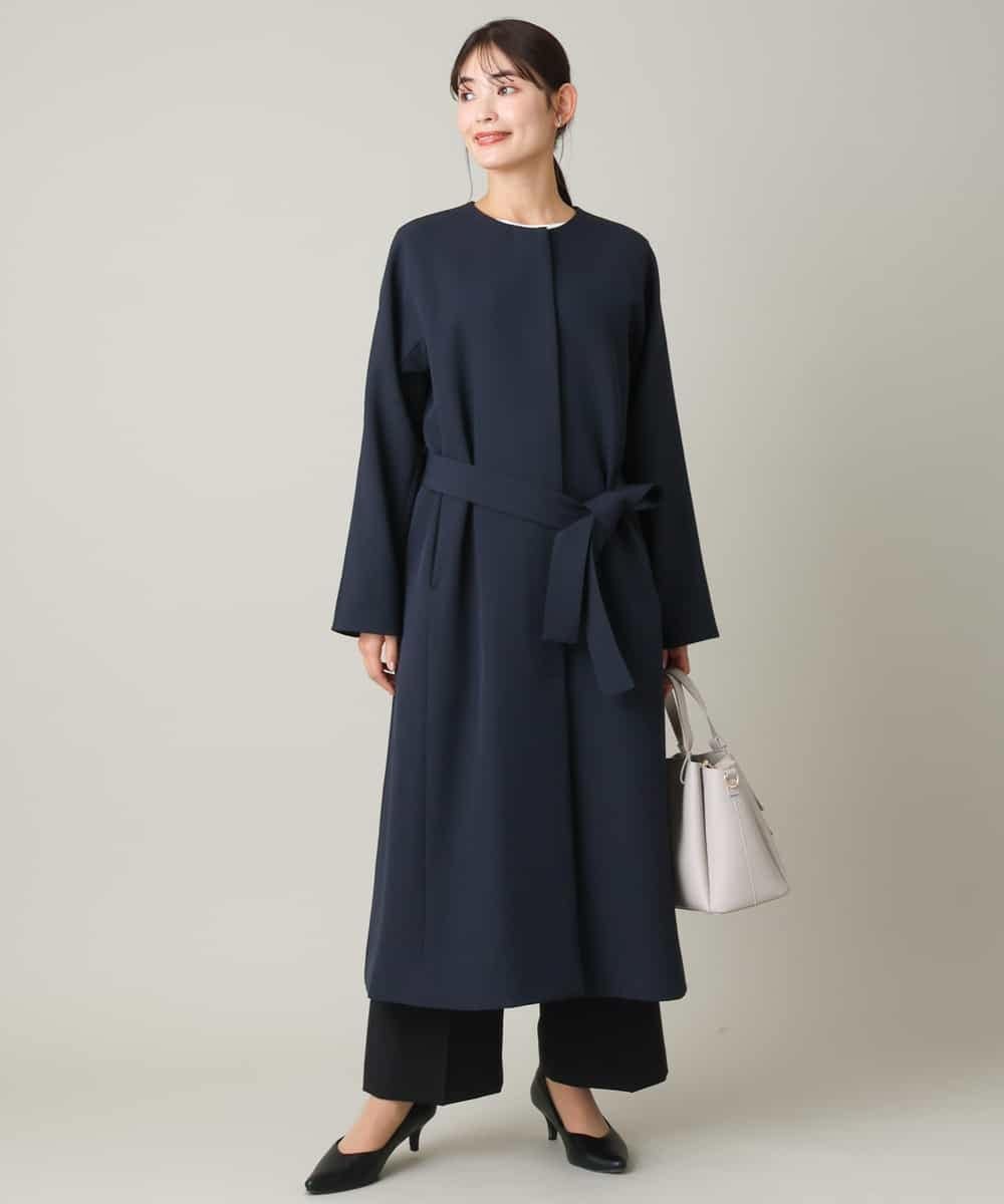 a.v.v｜【2WAY】ノーカラーロングコート | Rakuten Fashion(楽天