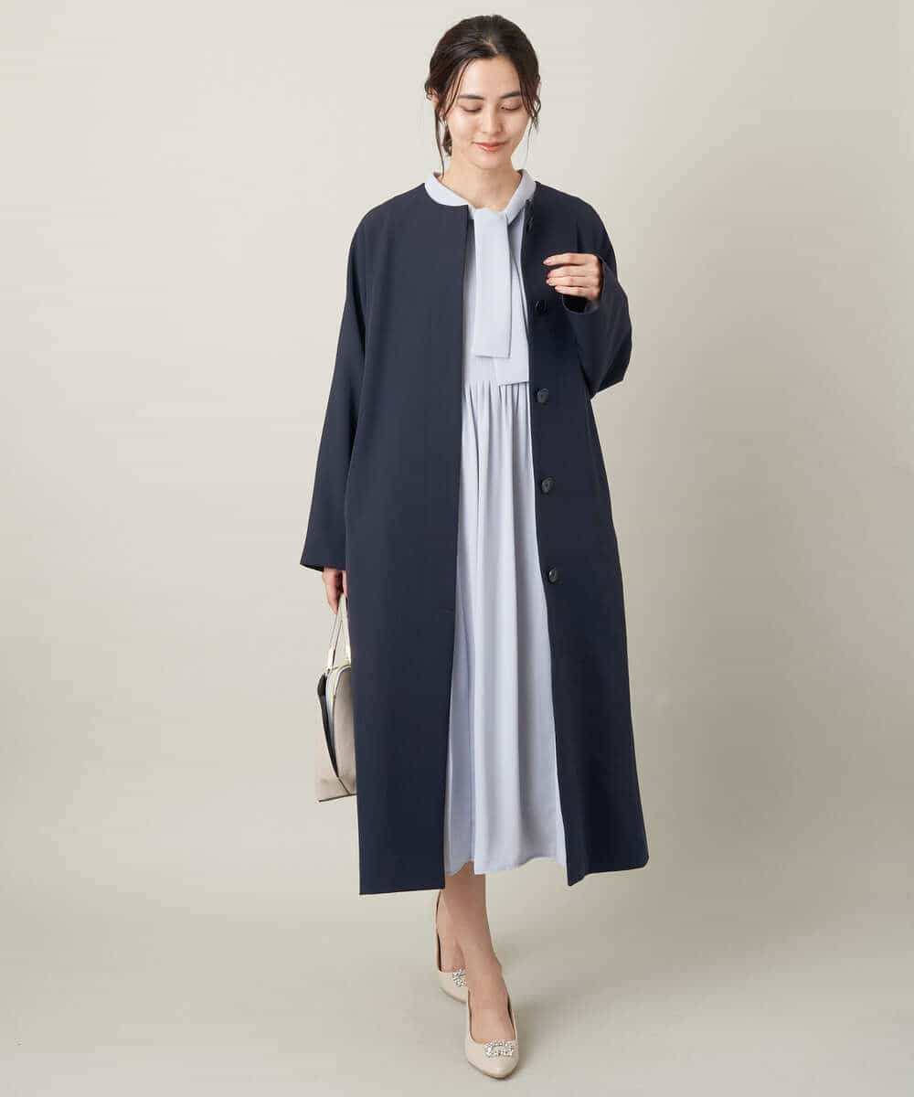 a.v.v｜【2WAY】ノーカラーロングコート | Rakuten Fashion(楽天