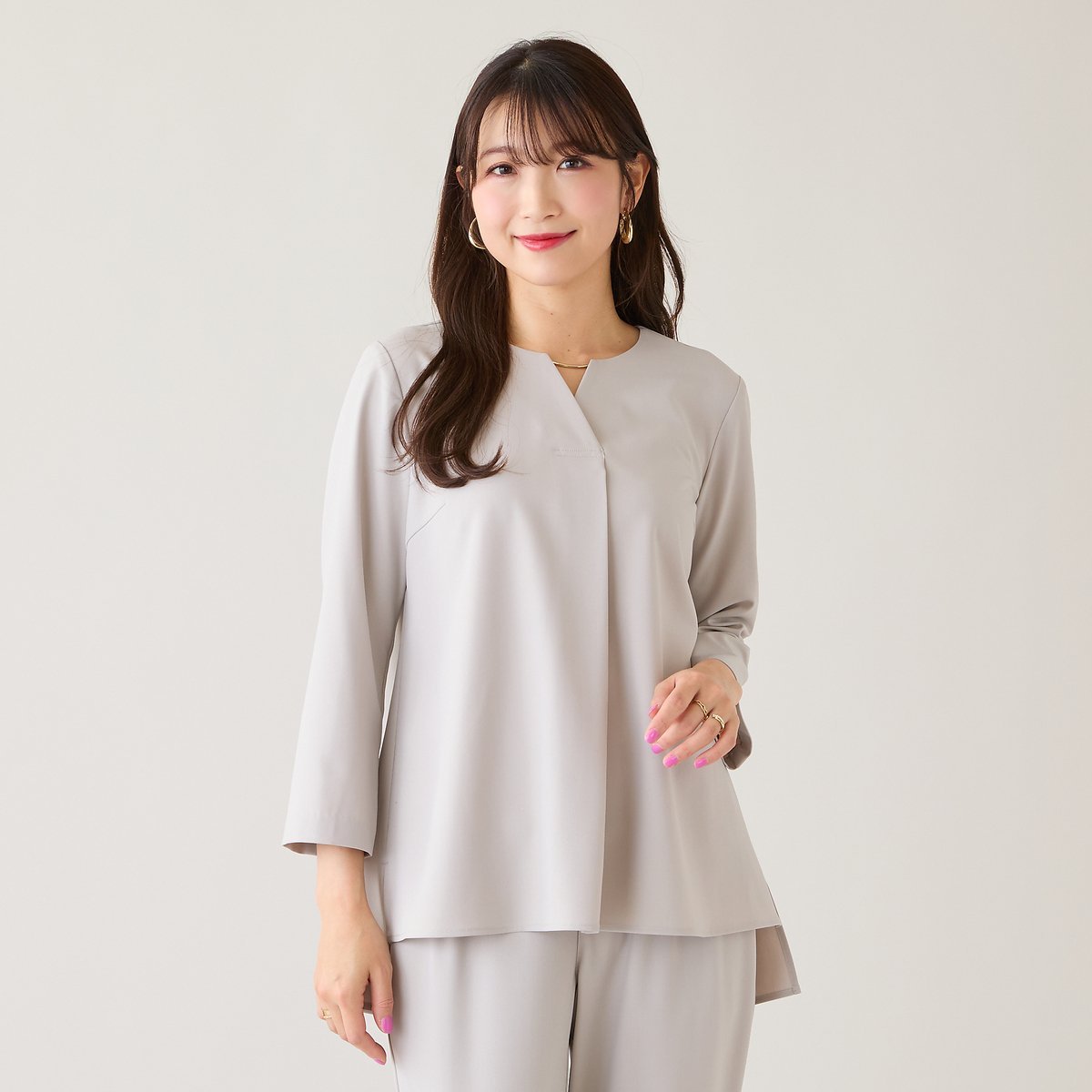 Rose Tiara｜【セットアップ対応】【イージーケア】ストレッチツイル