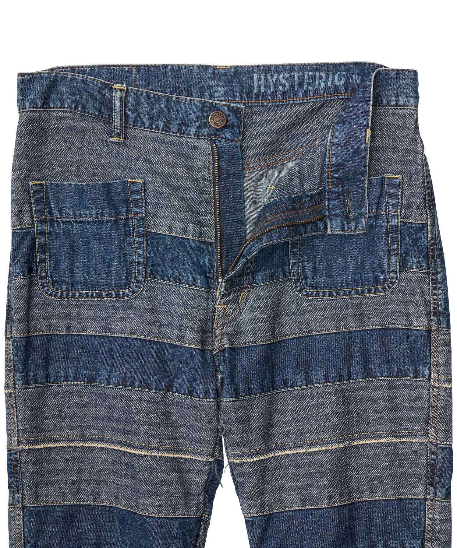 HYSTERIC GLAMOUR｜スクラッチフレアデニムパンツ | Rakuten Fashion