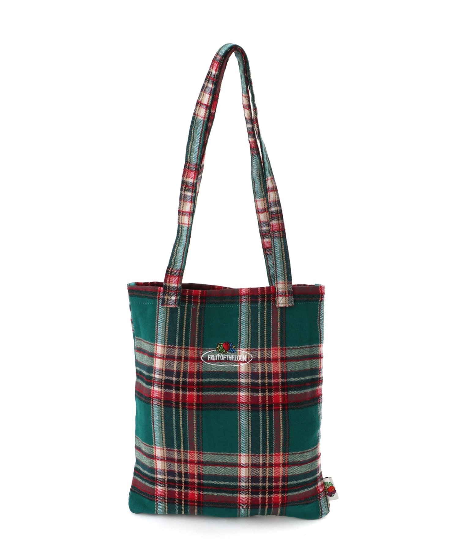 HAND SIGN｜FRUIT OF THE LOOM/(U)FTL TARTAN CHECK TOTE BAG