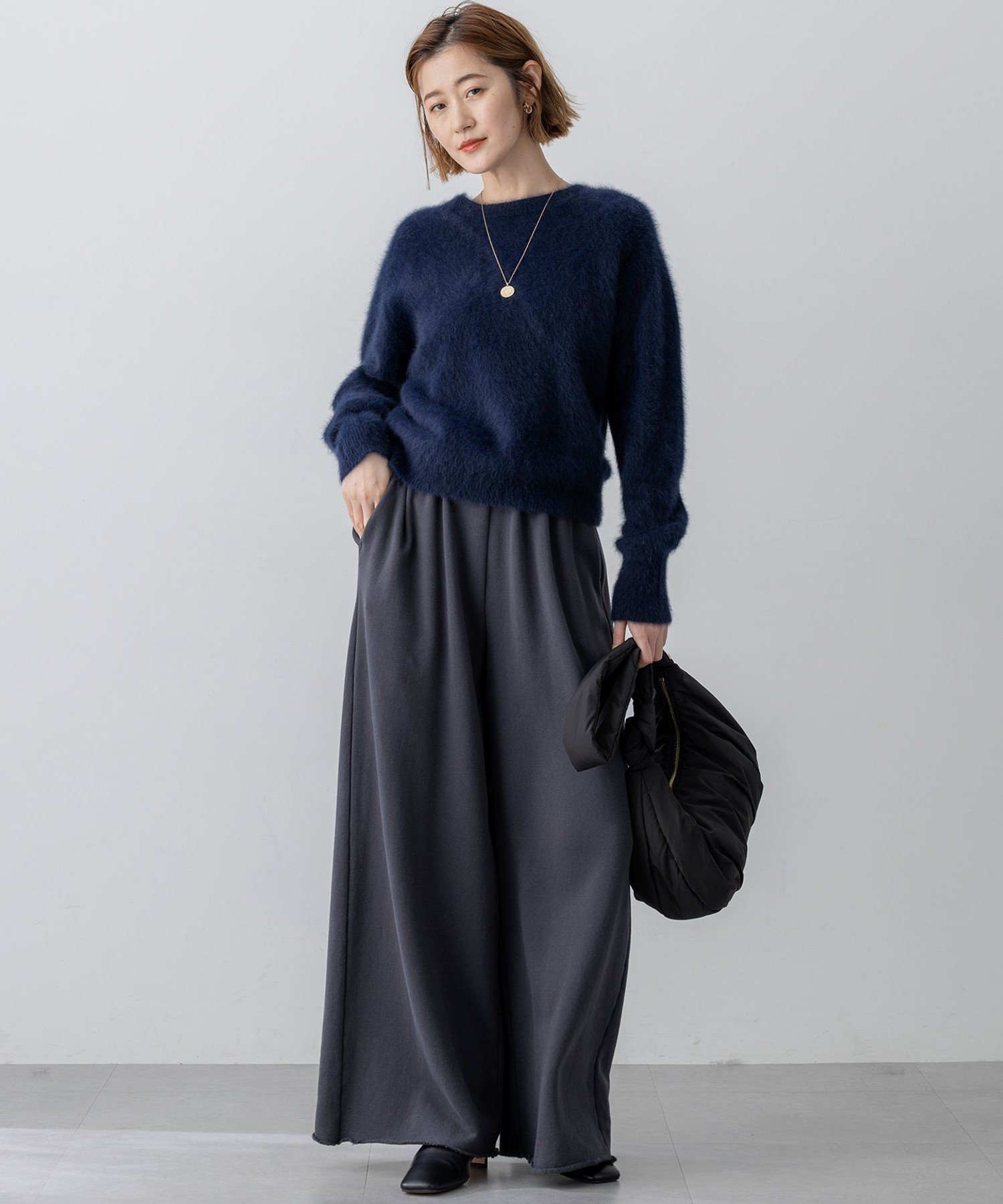 23区｜フォックスカシミヤファー ショート丈 ニット | Rakuten Fashion