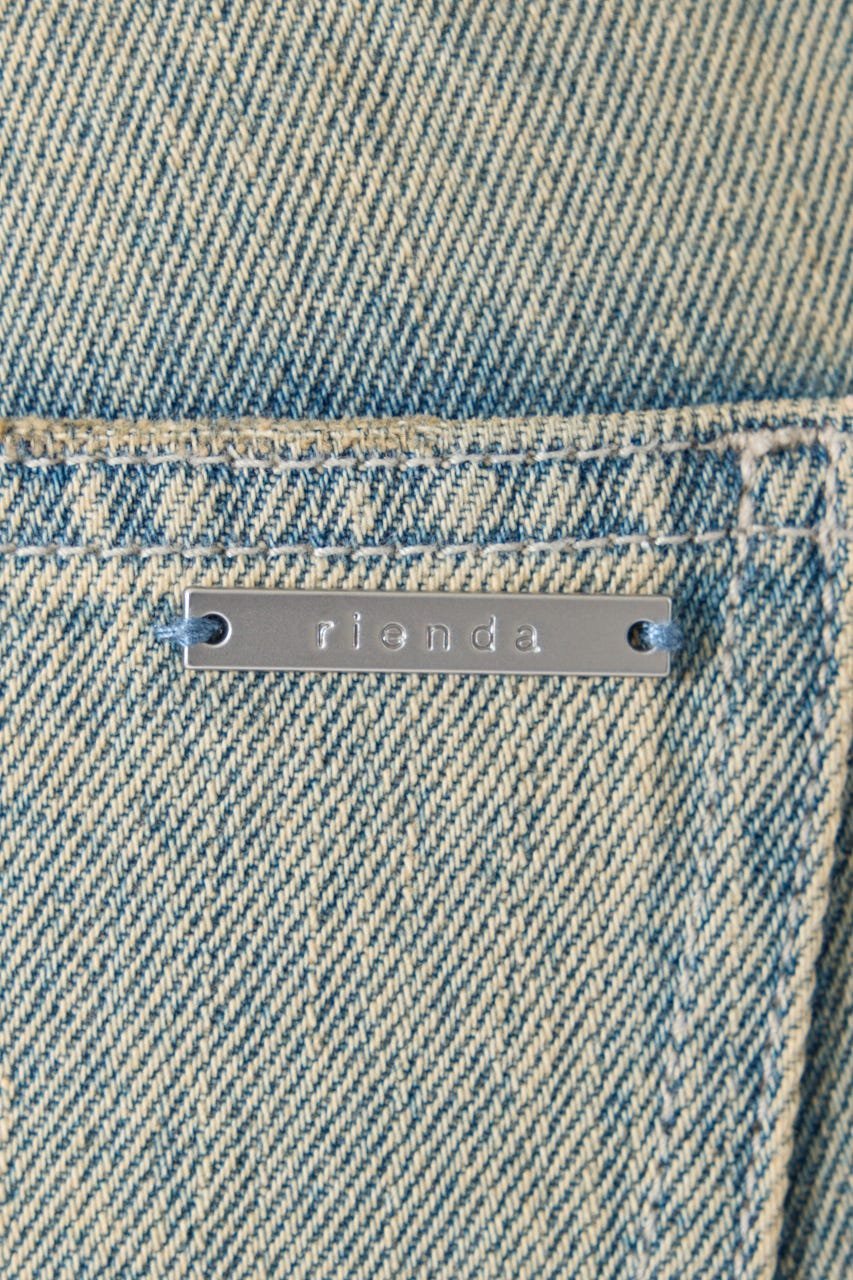 rienda｜フロントボタンデザインハイウエストデニムパンツ | Rakuten