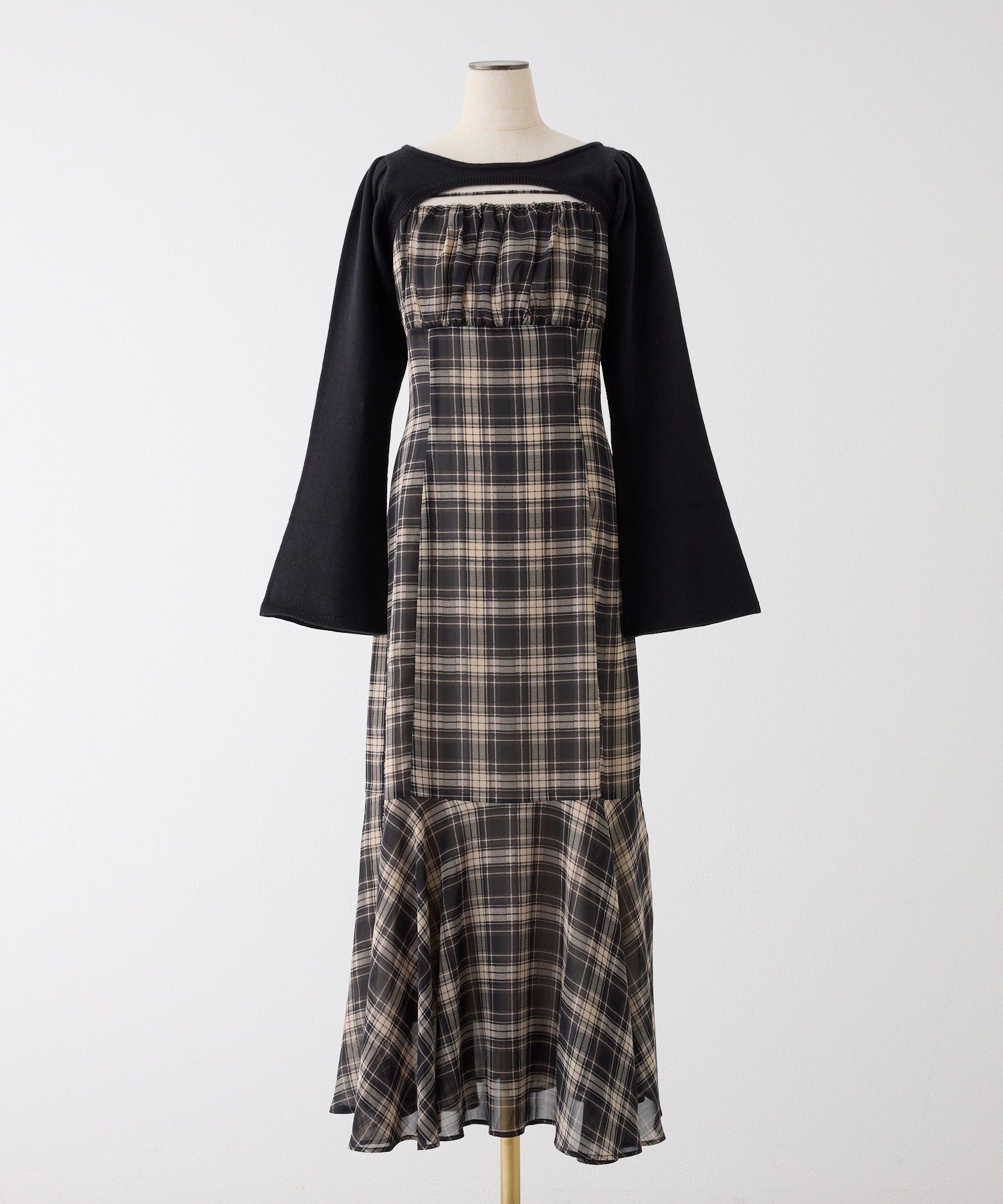 one after another NICE CLAUP｜2枚セットチェックワンピ | Rakuten