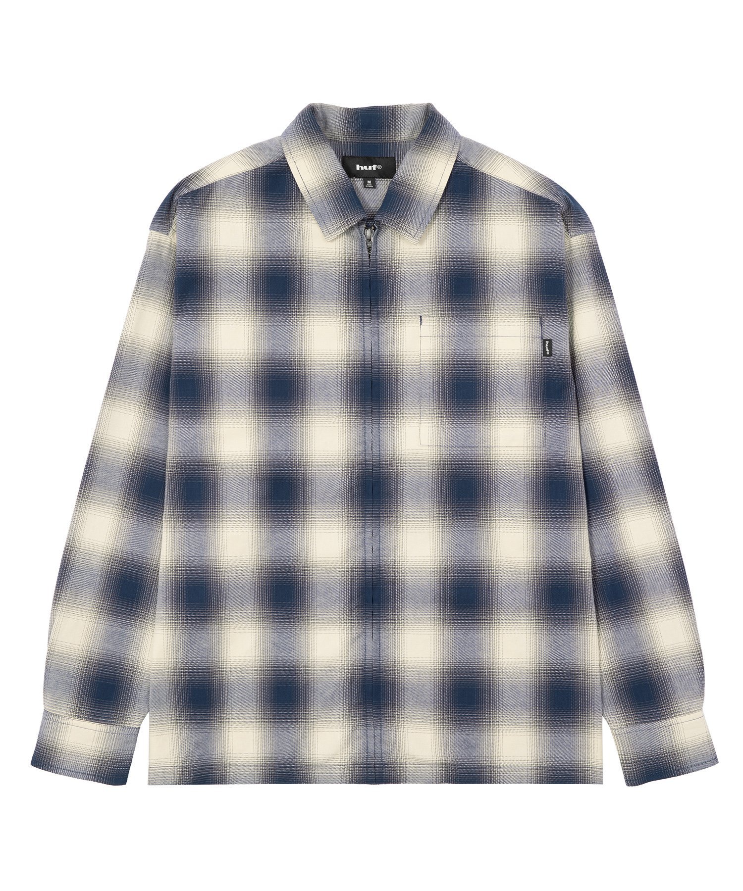 HUF｜OMBRE ZIP LS SHIRT / HUF ハフ ジップシャツ | Rakuten Fashion