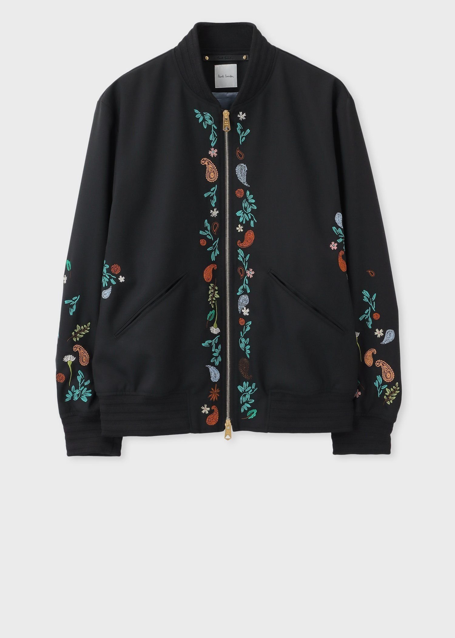 Paul Smith｜ウールホップサック エンブロイダリー ブルゾン | Rakuten