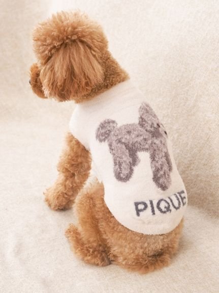 gelato pique｜【CAT&DOG】スムーズィートイプードル柄ジャガードプル