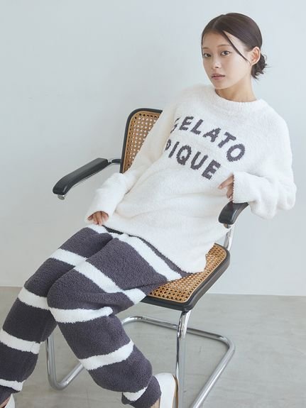 gelato pique｜パウダーロゴジャガードプルオーバー&ロングパンツ