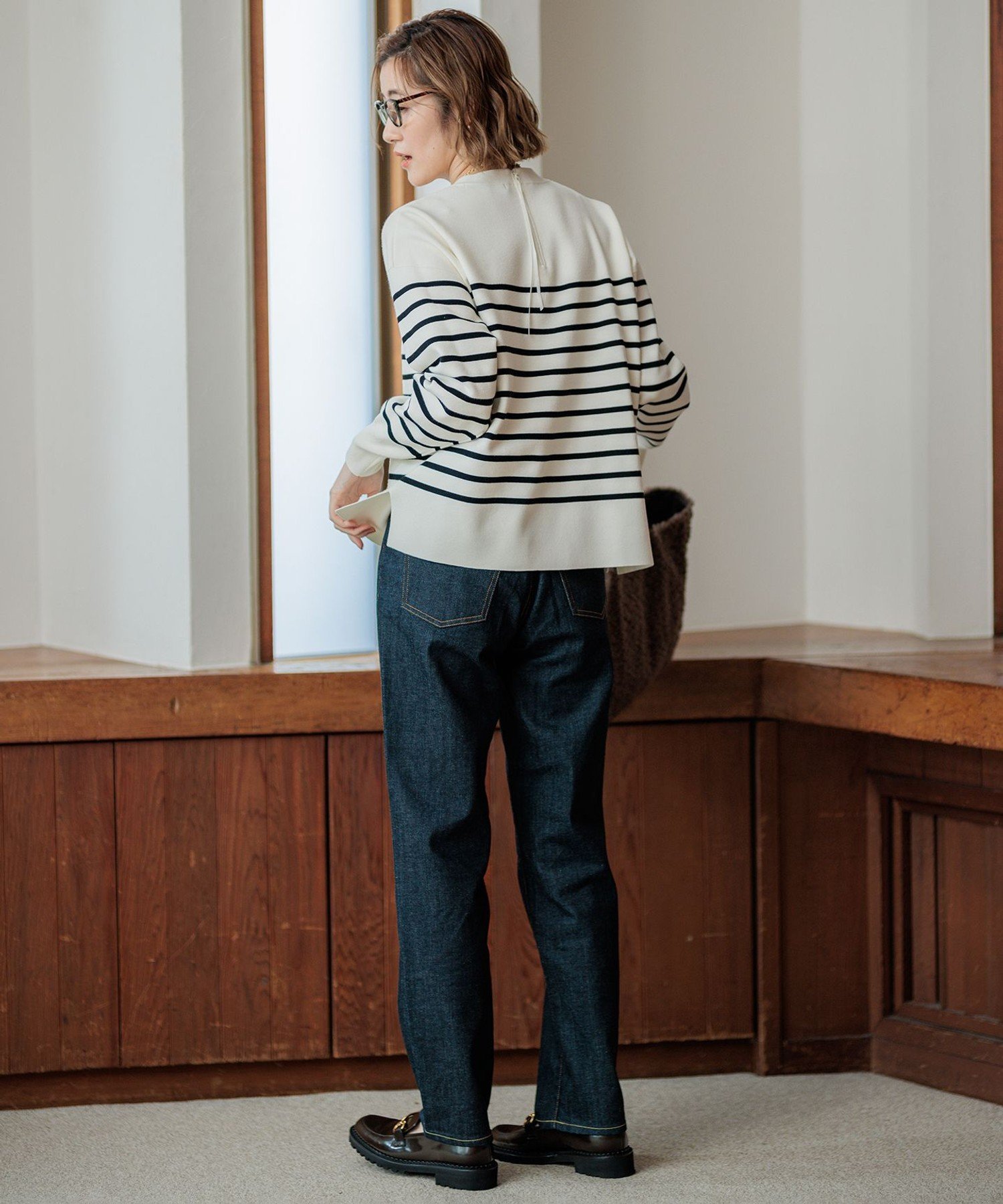 23区｜【洗える】ヴィスコースストレッチ ミラノリブ ニット | Rakuten