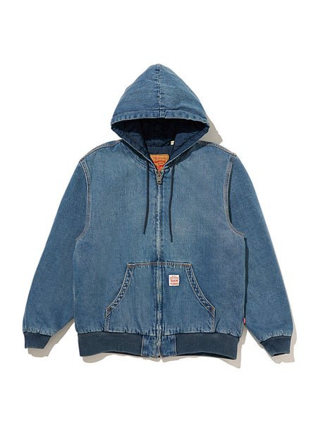 Levi's｜WORKWEAR POTRERO デニム フーディー ミディアムインディゴ