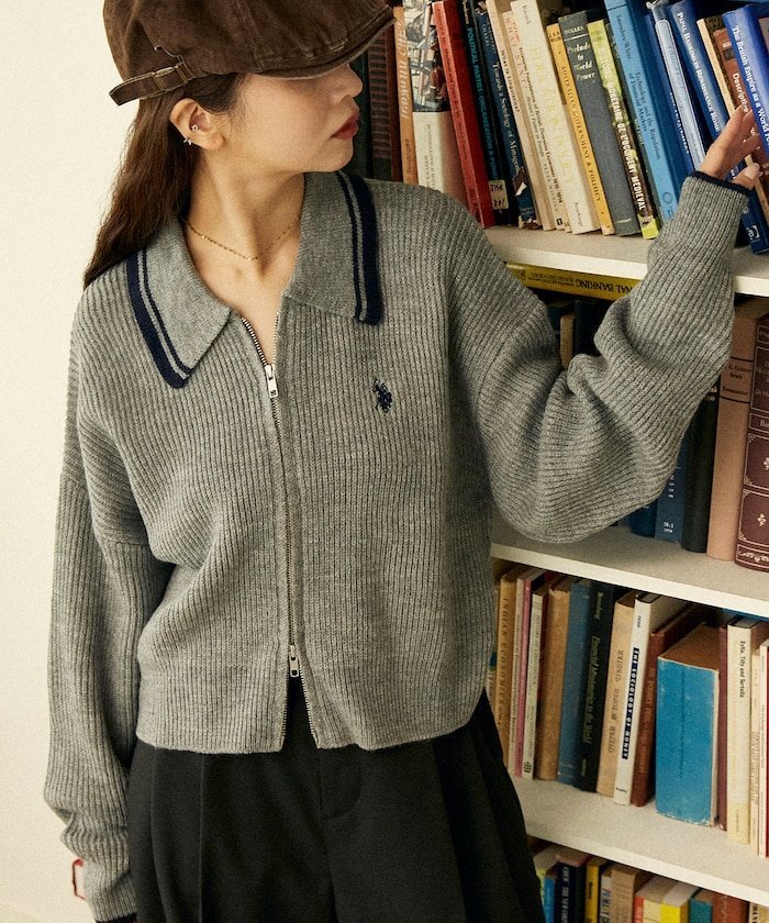 FREAK'S STORE｜襟ライン入り ドライバーズニット 限定展開 25AW