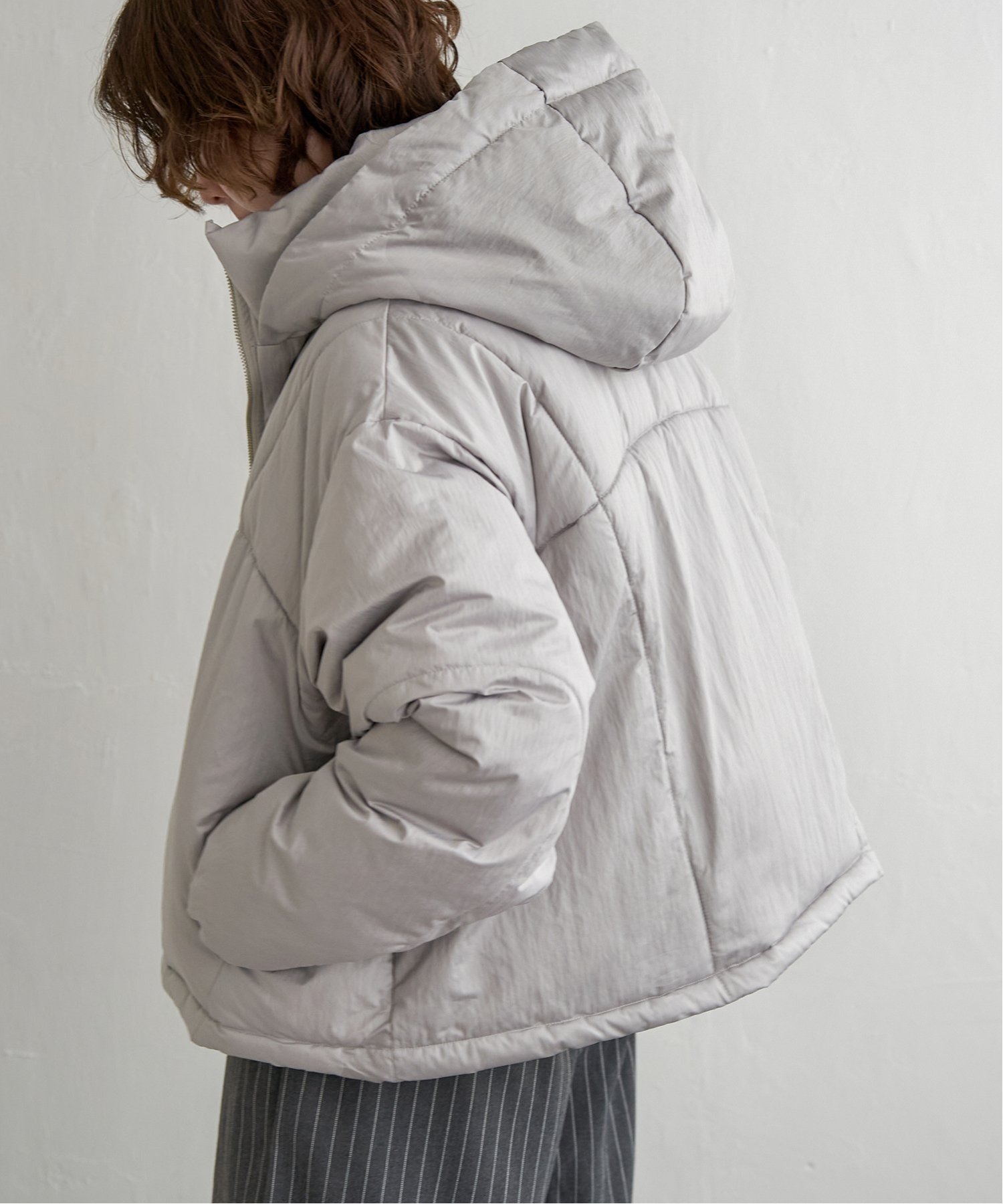 notch.｜シャイニータフタフードジャケット | Rakuten Fashion(楽天