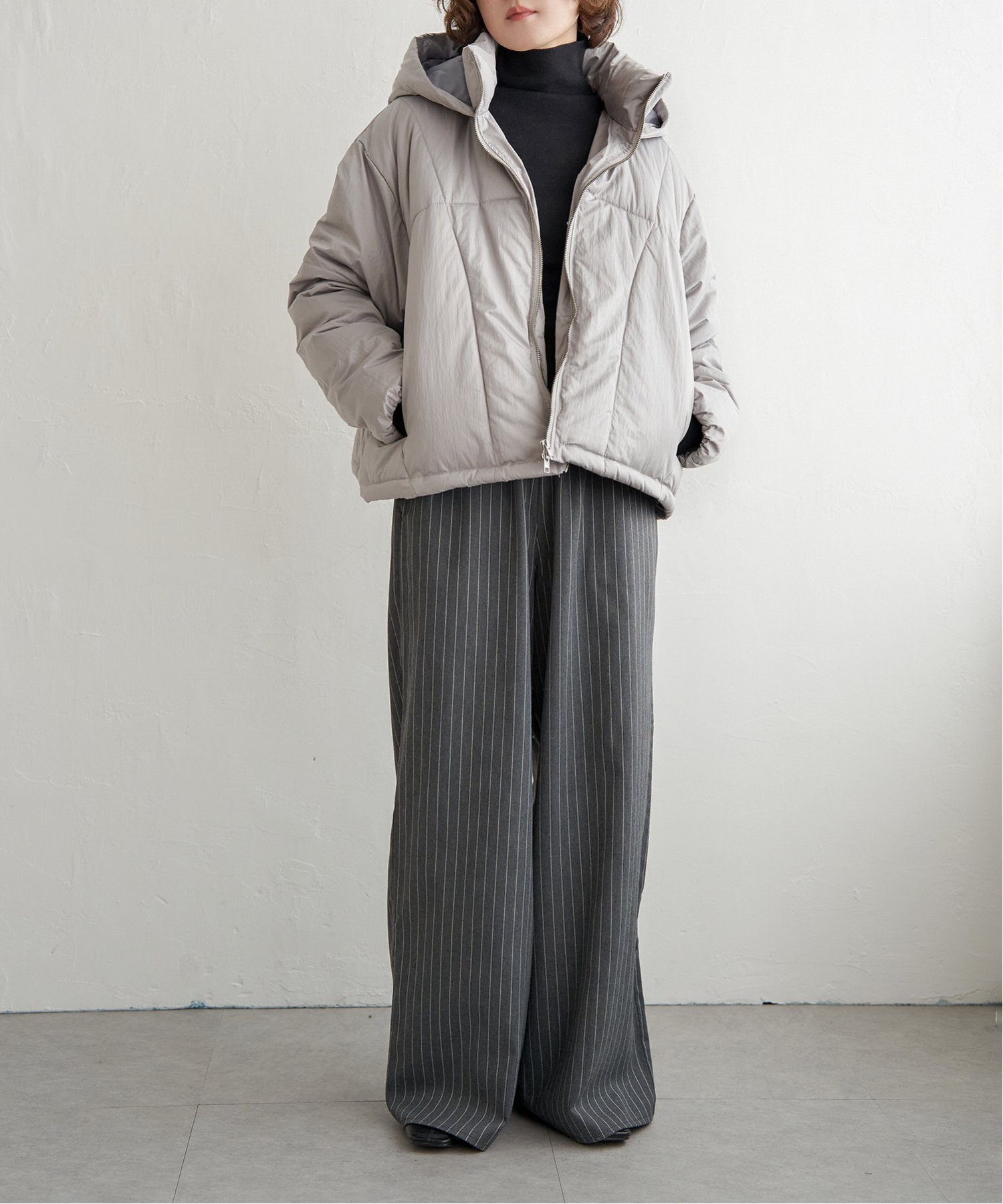 notch.｜シャイニータフタフードジャケット | Rakuten Fashion(楽天