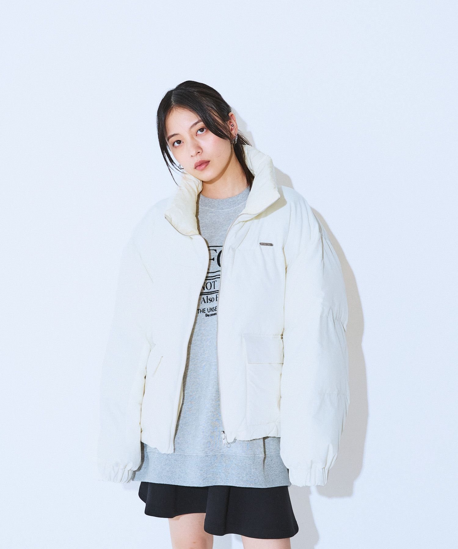 JEANASIS｜リバーシブルボリュームスタンドパファーコート | Rakuten