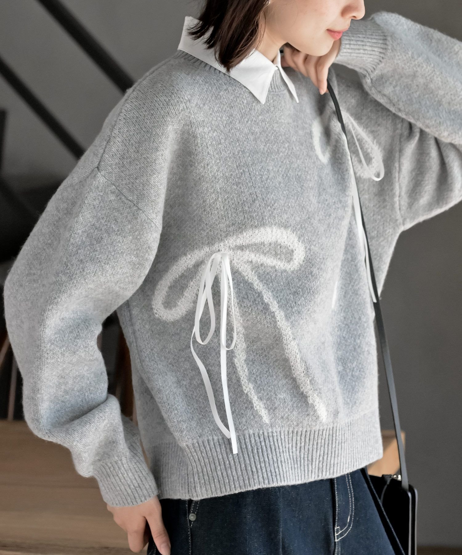 rps｜リボンニットプルオーバー | Rakuten Fashion(楽天ファッション