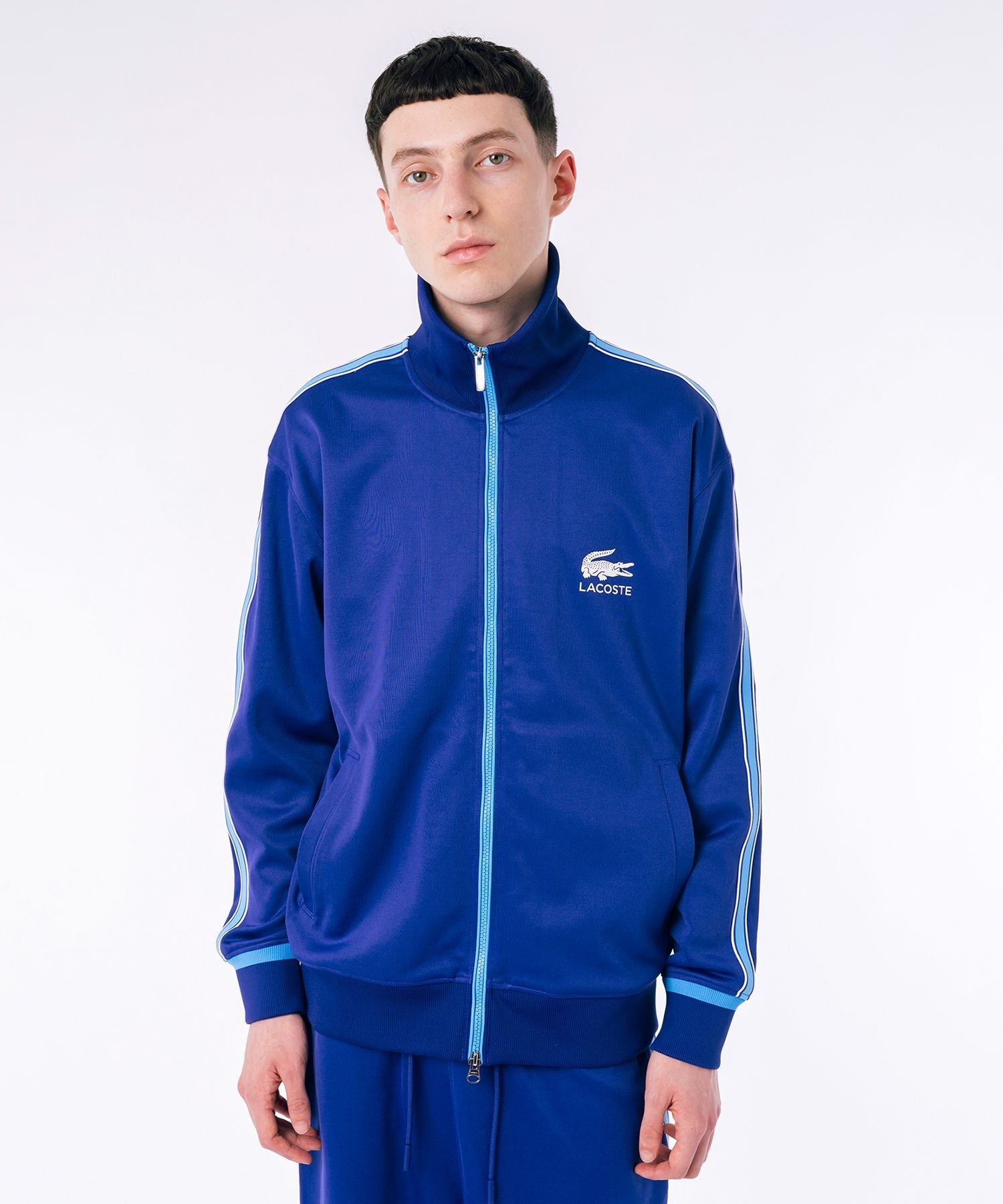 LACOSTE｜ショルダーラインスウェットトラックジャケット | Rakuten