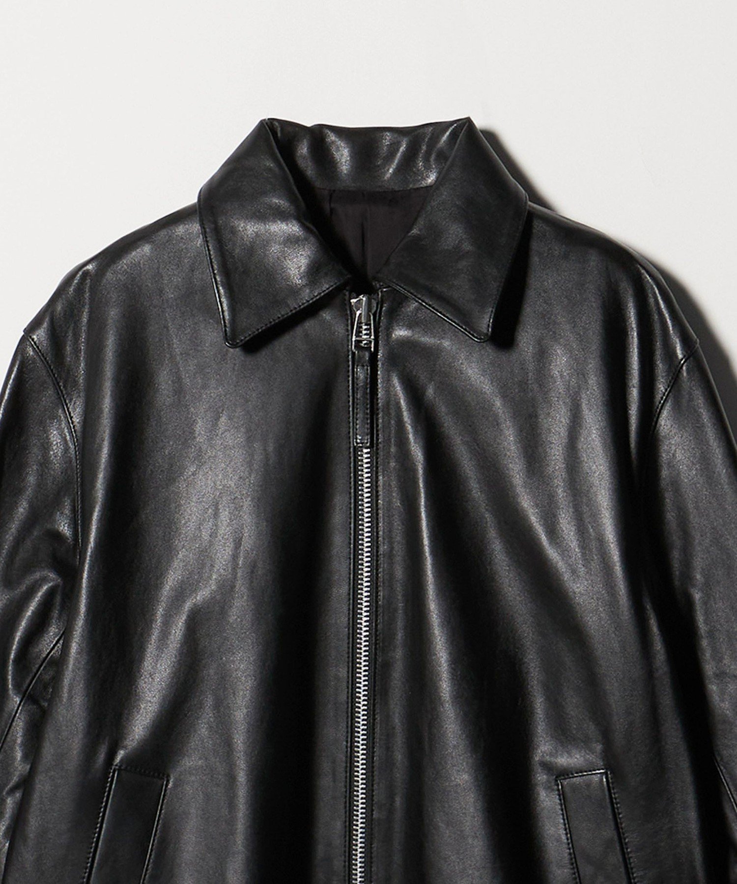 BEAUTY&YOUTH UNITED ARROWS｜シープレザー フロントジップ ジャケット