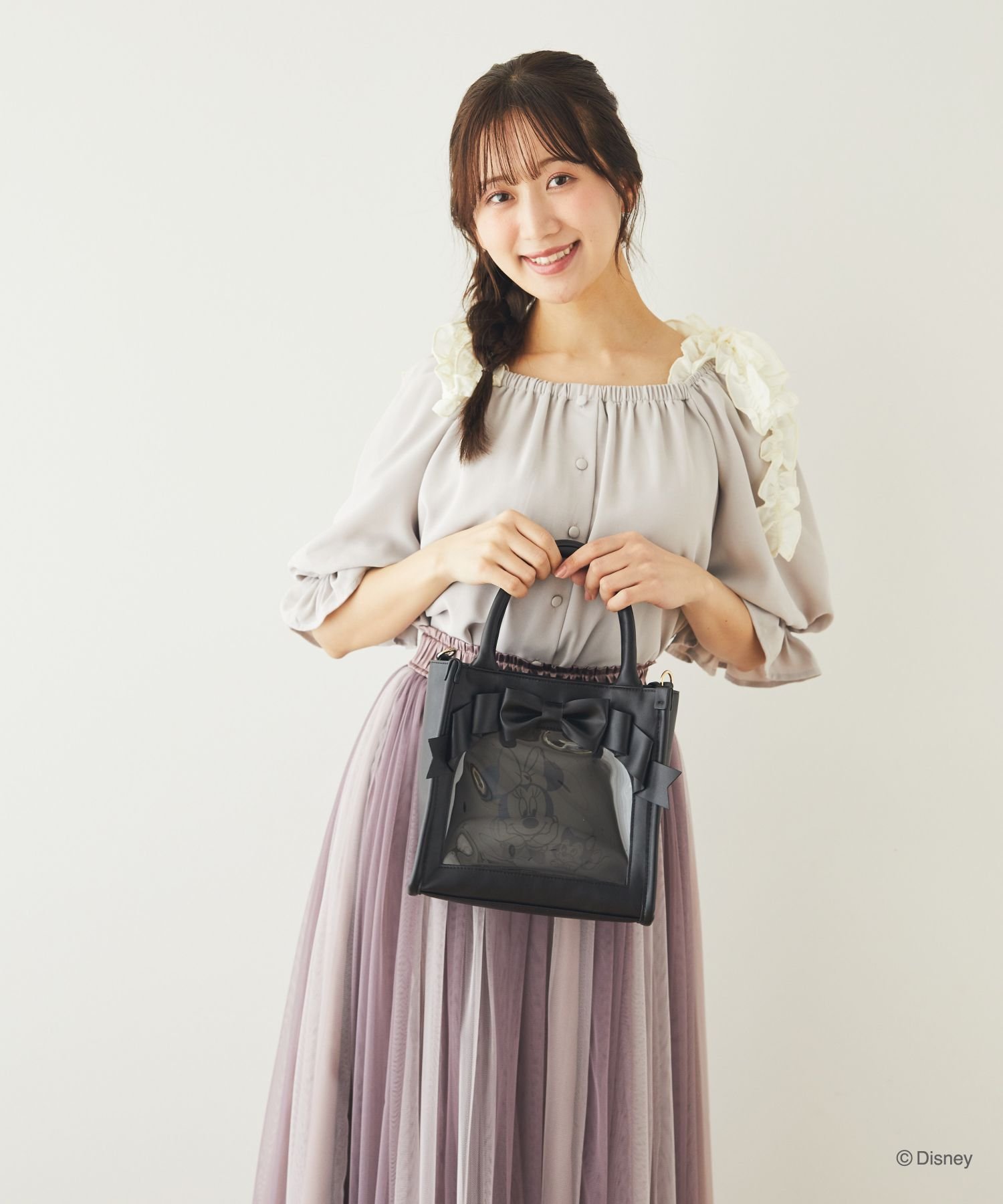 Areeam｜ミニー&フィガロ/ショルダー付きリボンバッグ | Rakuten