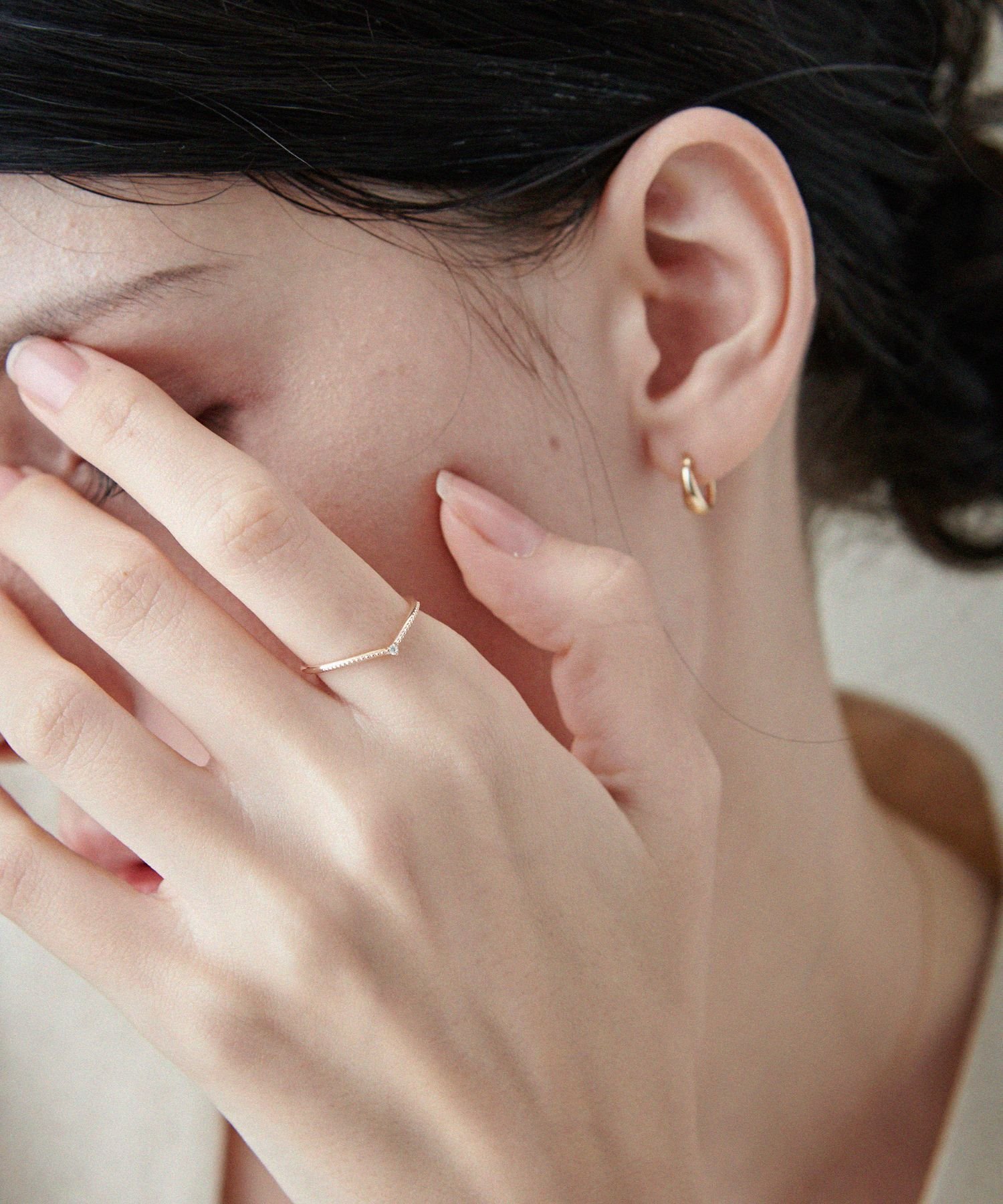 ete｜[レイヤード] K10YG ダイヤモンド リング | Rakuten Fashion(楽天