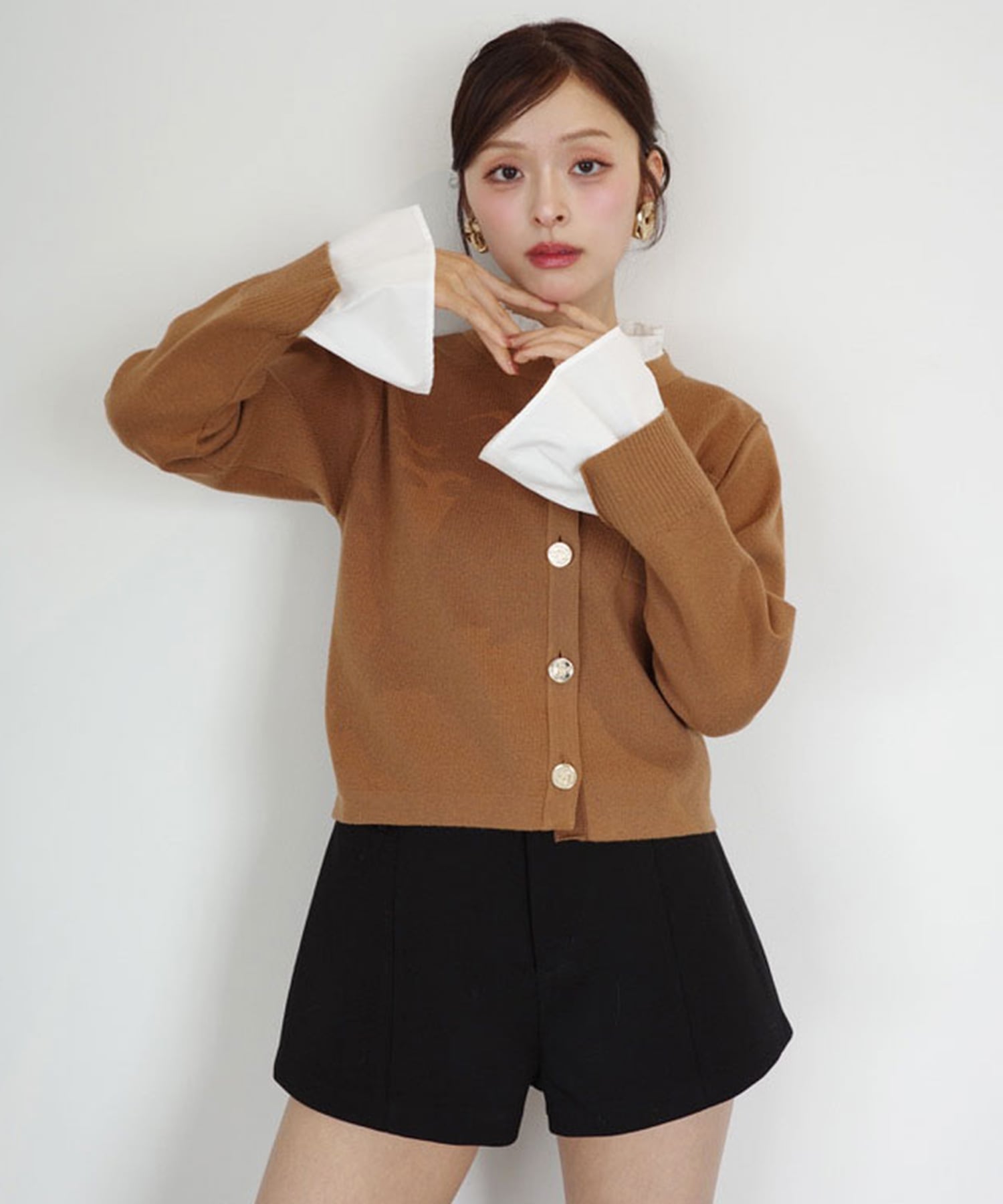 EIMY ISTOIRE｜Attached collar ニットジャケット | Rakuten Fashion