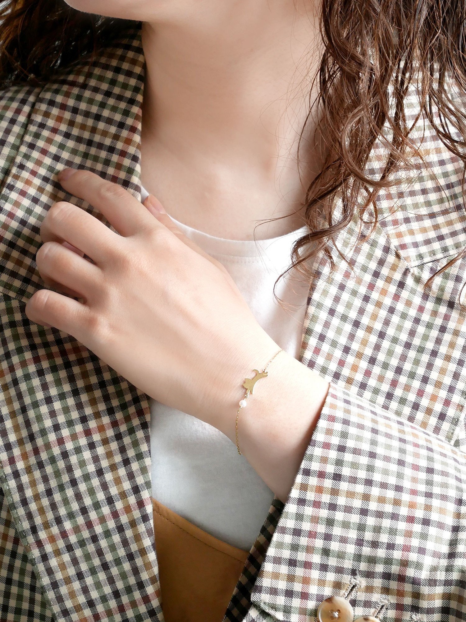 va vendome aoyama｜ねこ パール ブレスレット【Me&Cats寄付対象商品