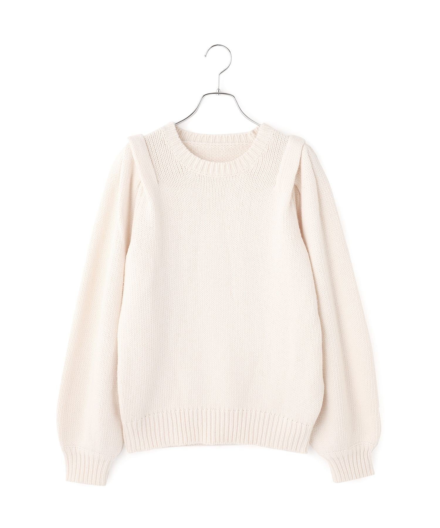 ADAM ET ROPE'｜【WEB限定】ショルダータックニットプルオーバー