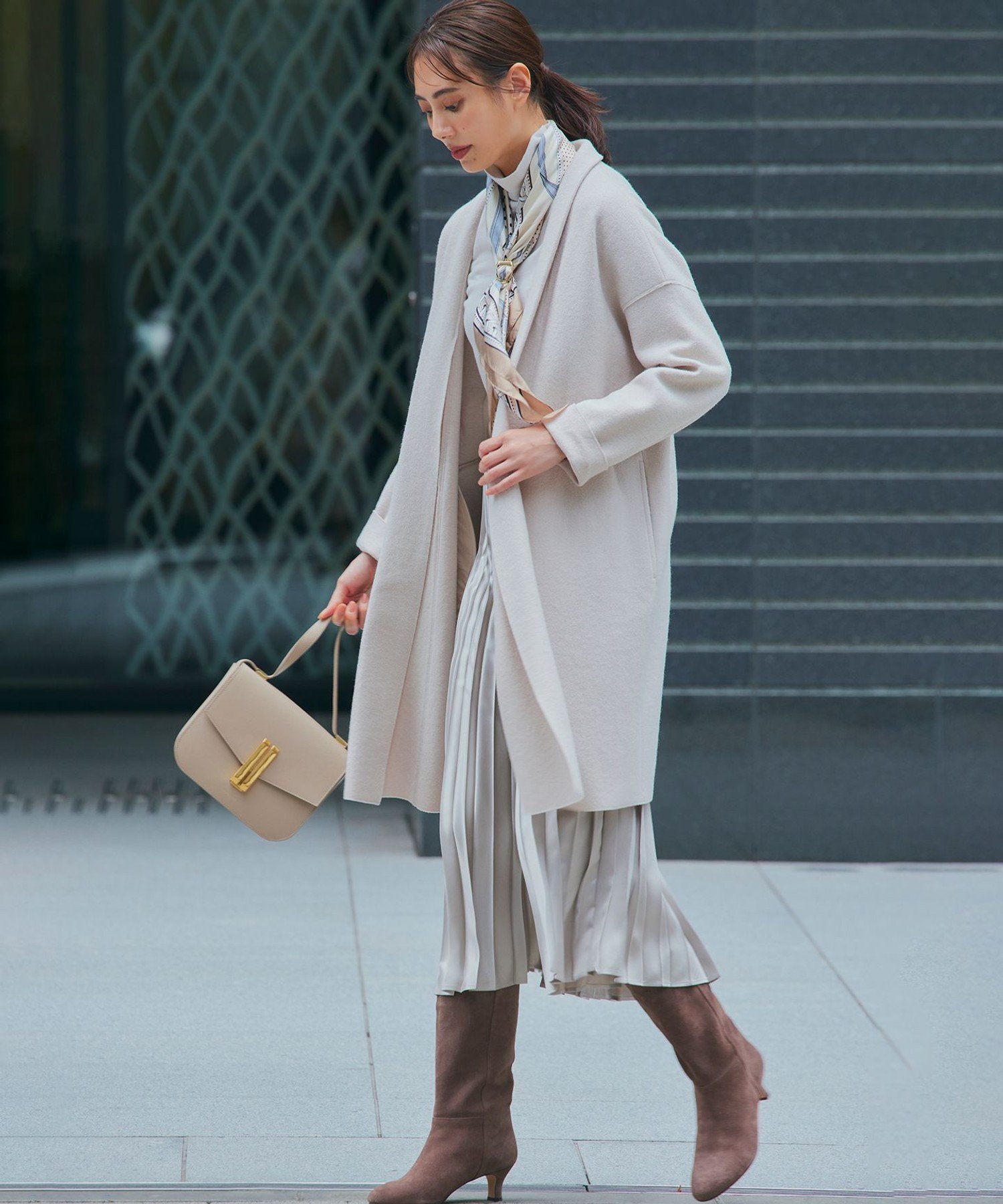 23区｜【洗える】レザーライク プリーツスカート | Rakuten Fashion