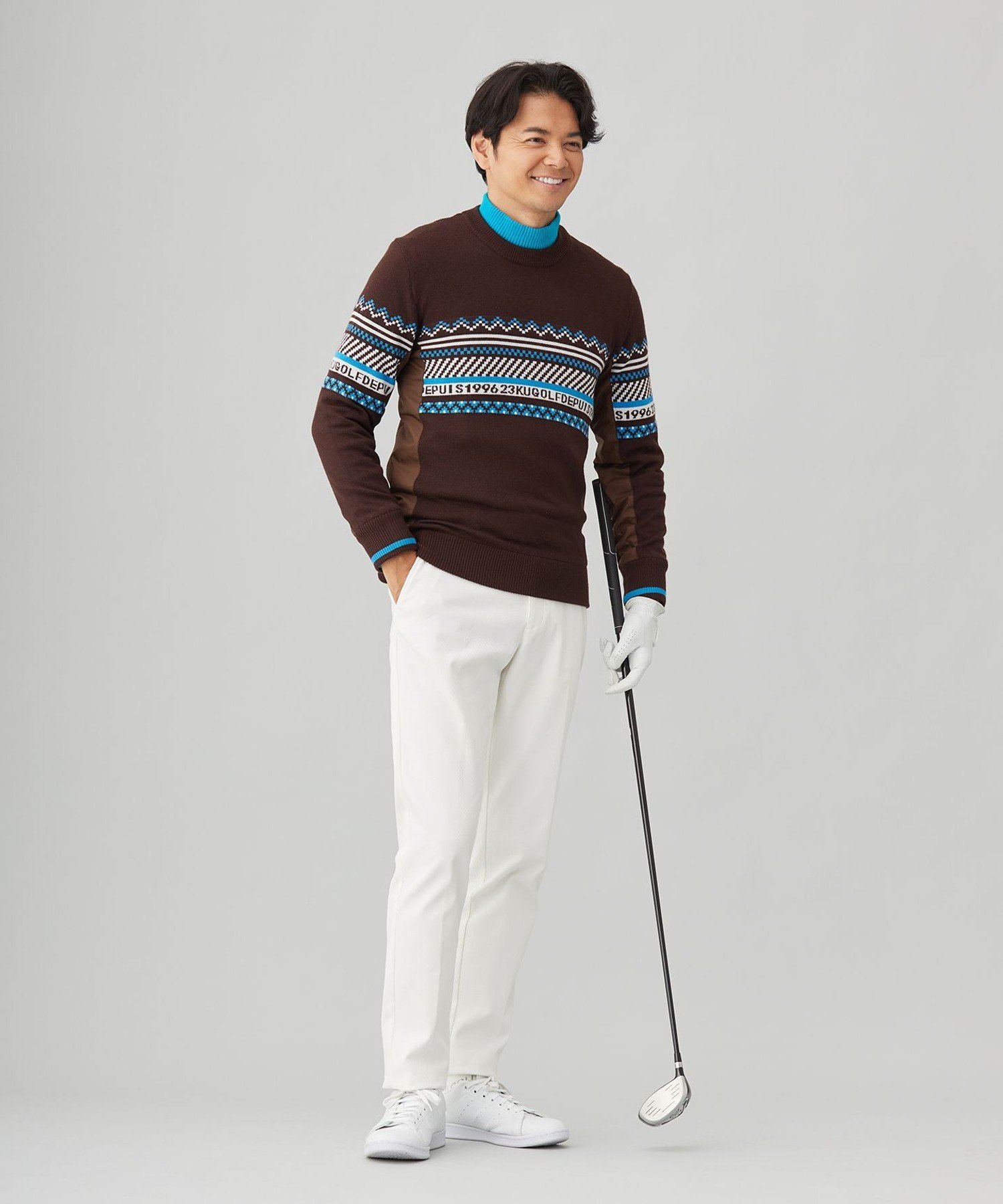 23区GOLF｜【MEN】【ウォッシャブル】フェアアイル柄ニット | Rakuten