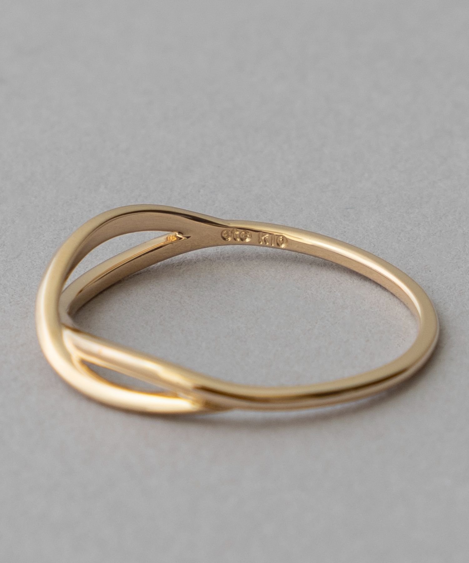 ete｜[レイヤード] K10YG クロス リング | Rakuten Fashion(楽天